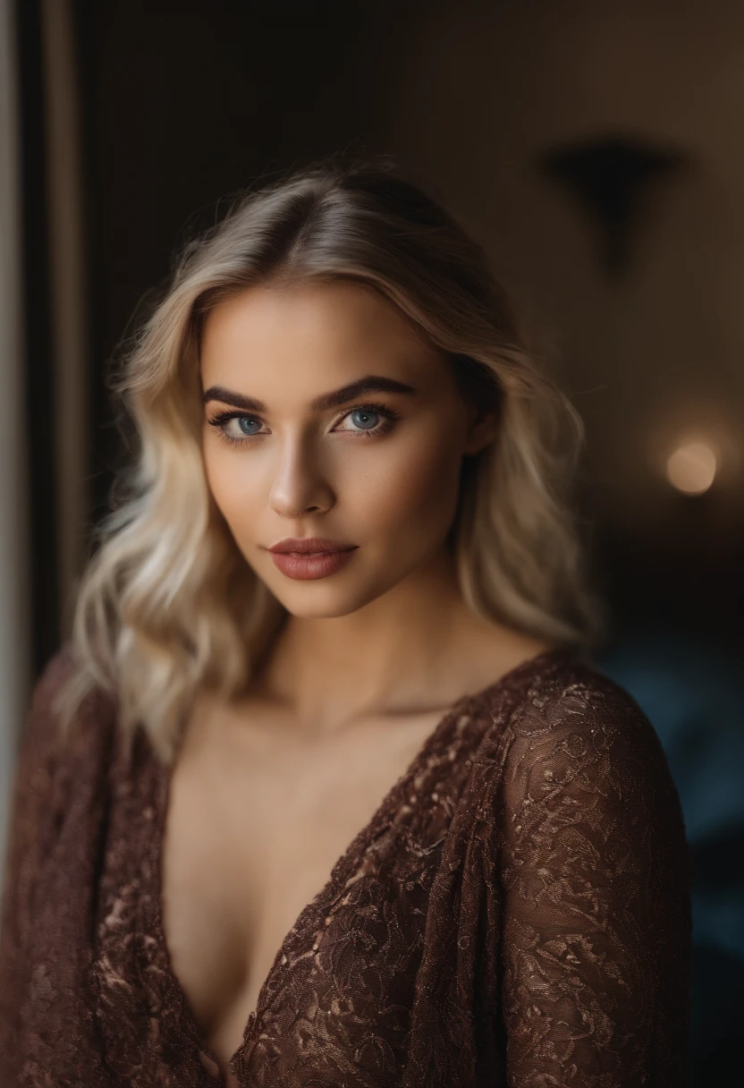 lola avec débardeur et culotte assortis, fille aux yeux bleus, Portrait Sophie Mudd, Portrait de Corinna Kopf, cheveux blonds et grands yeux, Selfie d'une jeune femme françaises , ohne Maquillage, maquillage naturel, Regardez directement dans la caméra, Visage avec Artgram, dezentes Maquillage, Superbe photo du corps entier, dans la chambre, gros seins, Blonde, Latin