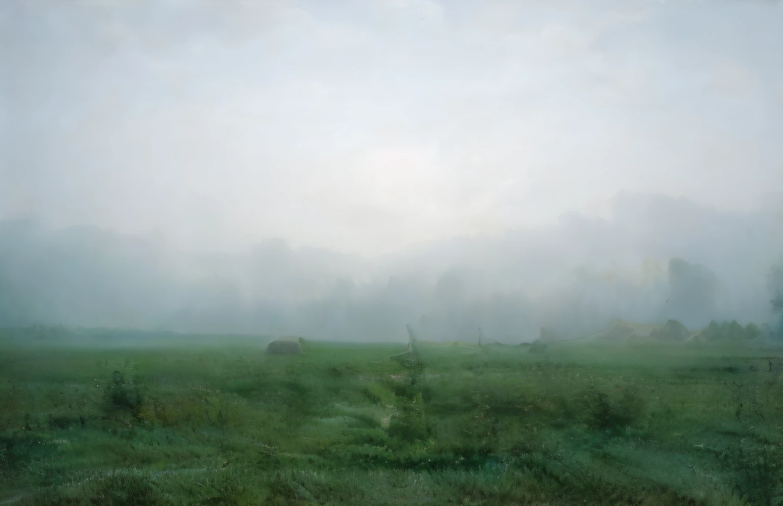 Foggy field with a lonely red fire hydrant in the distance, The ground is covered with fog, fog low above the ground, Fog on the ground, Misty Land, Fog in the background, fog on the ground, Mist on the ground, Fog obscures the background, Foggy photo 8 K, Fog in the background, Foggy Backgeound, A subtle fog, Clean field, Fog atmosphere