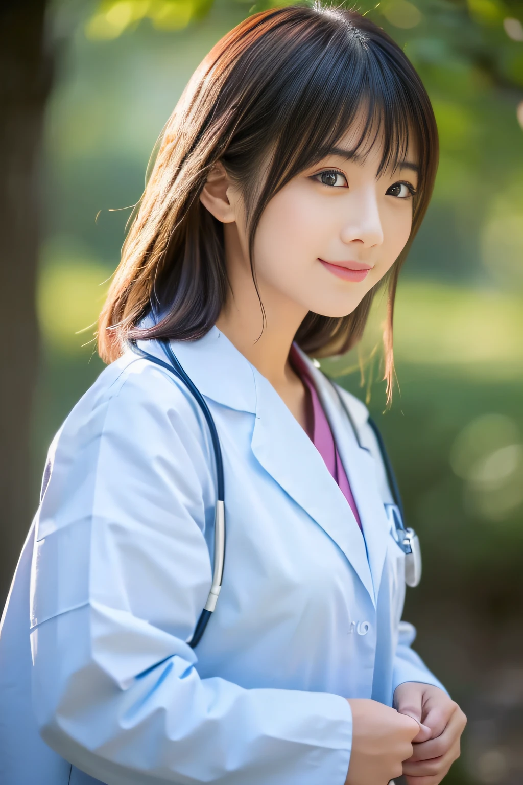 (Best Quality,8k,Absolutely beautiful:1.2)、(cute Japanese girls:1.8、The Perfect Female Doctor),