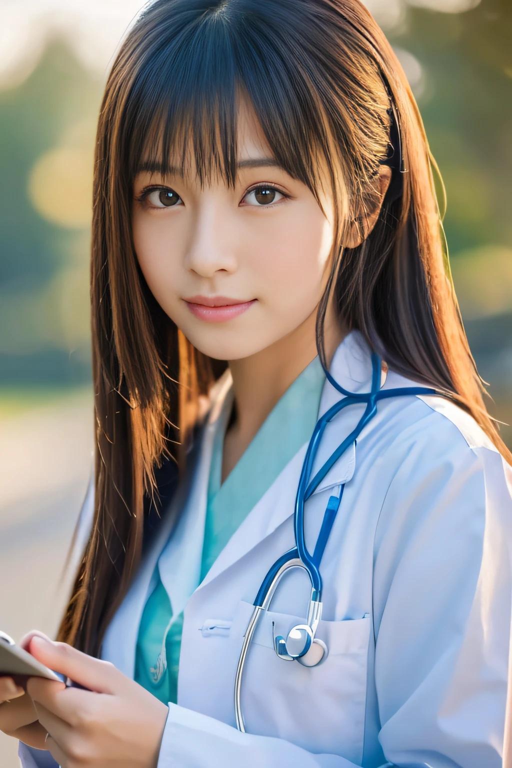 (Best Quality,8ｋ,Absolutely beautiful:1.2)、(cute Japanese girls:1.8、The Perfect Female Doctor),