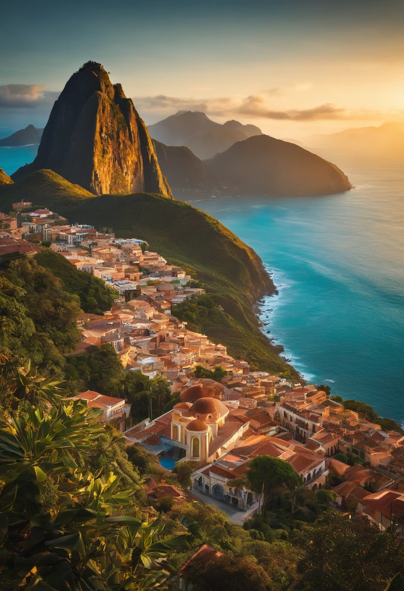 Create an image representing the different morphoclimatic domains of Brazil according to Aziz Ab'Saber, The domains should be separated forming a big puzzle, where each piece represents a different domain.
