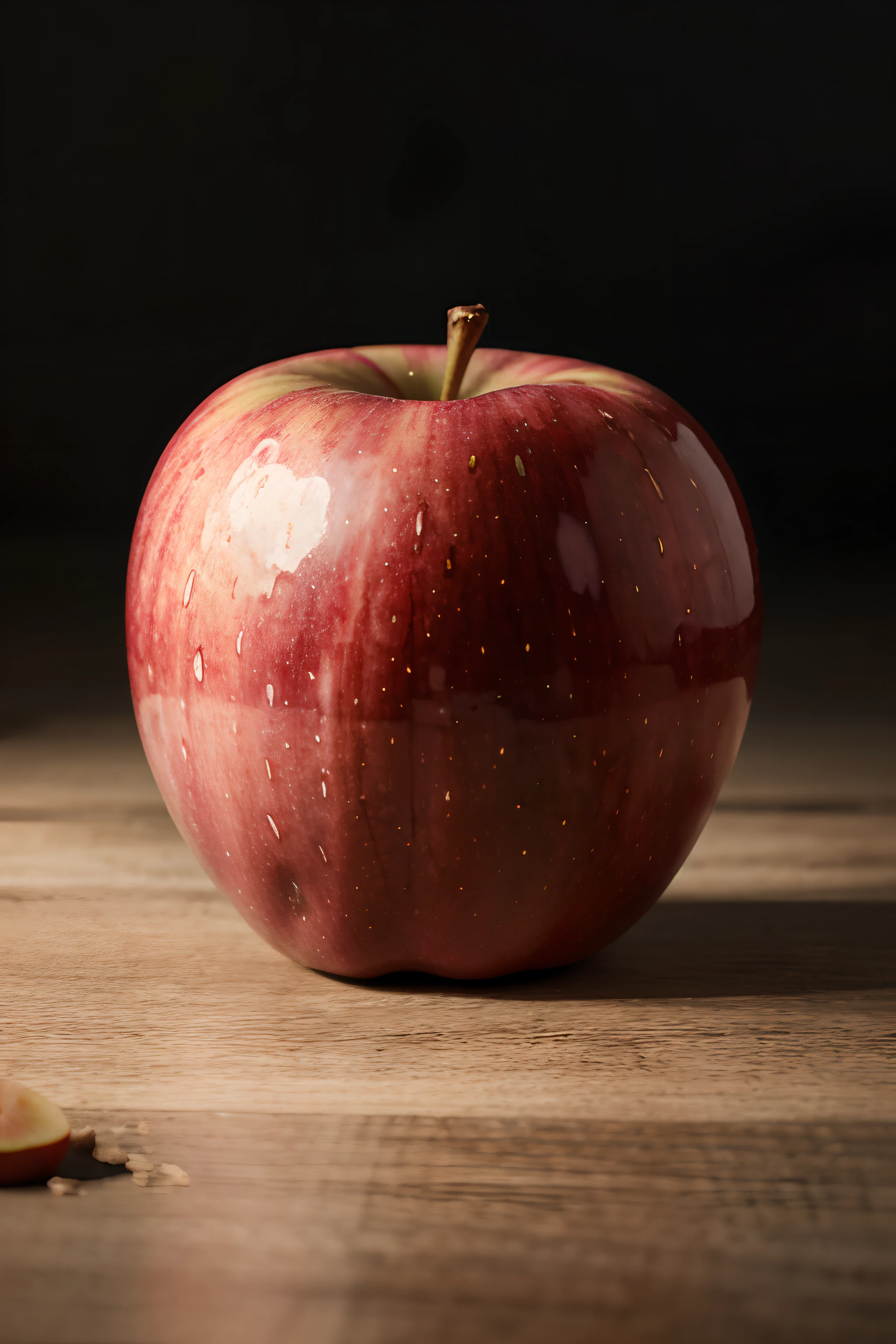 marble apple fruit, hyper detail, bitten apple, 8k