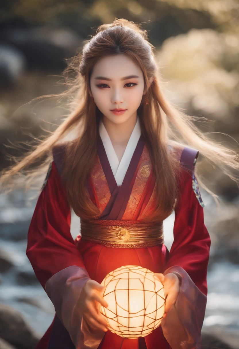 1girl, (Super Saiyajin:1.3),Hanfu,