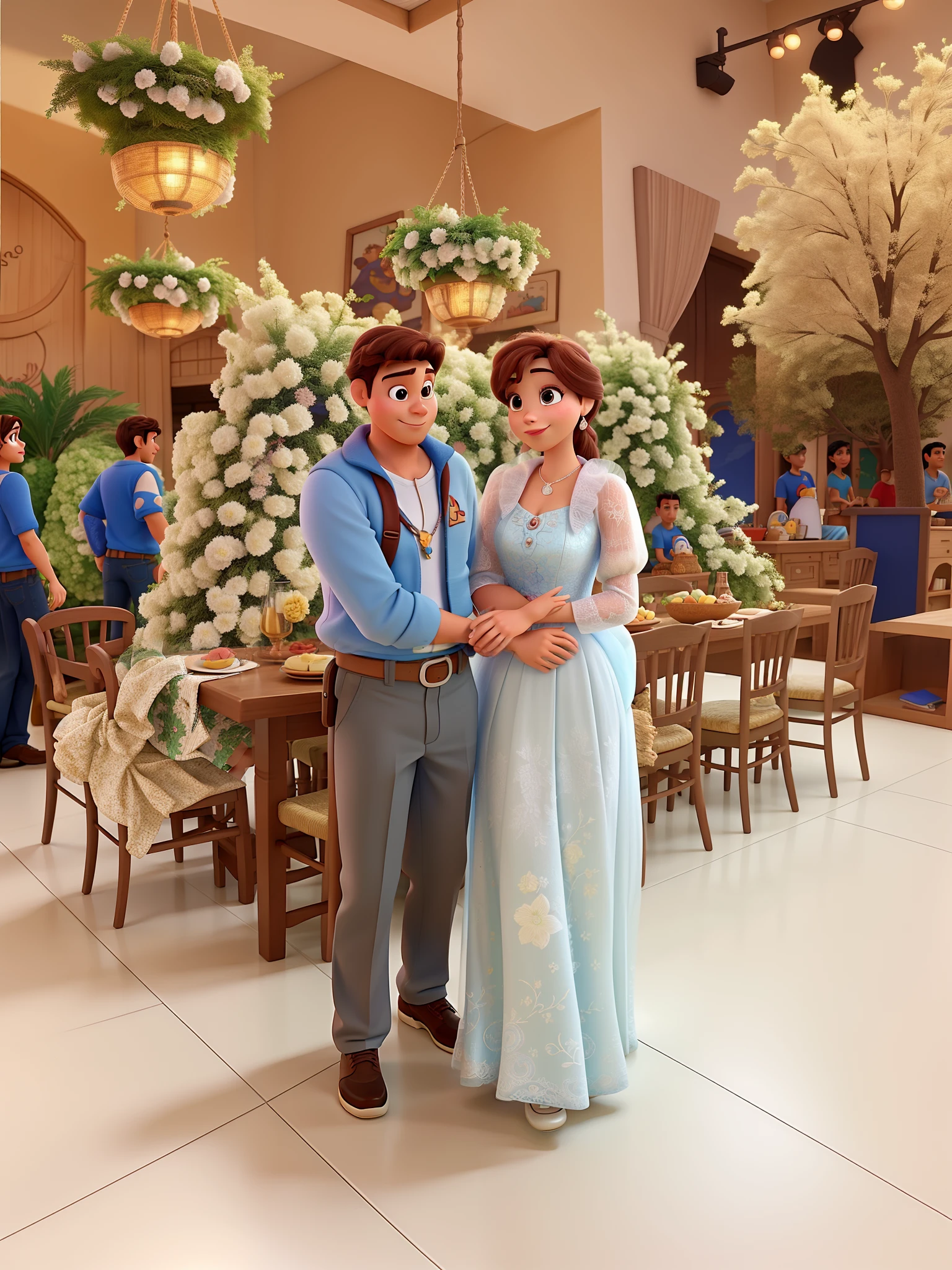 Casal estilo Disney pixar, alta qualidade, melhor qualidade