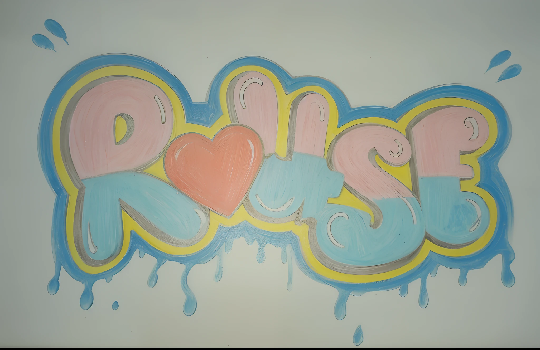 Nome em grafite todo detalhado