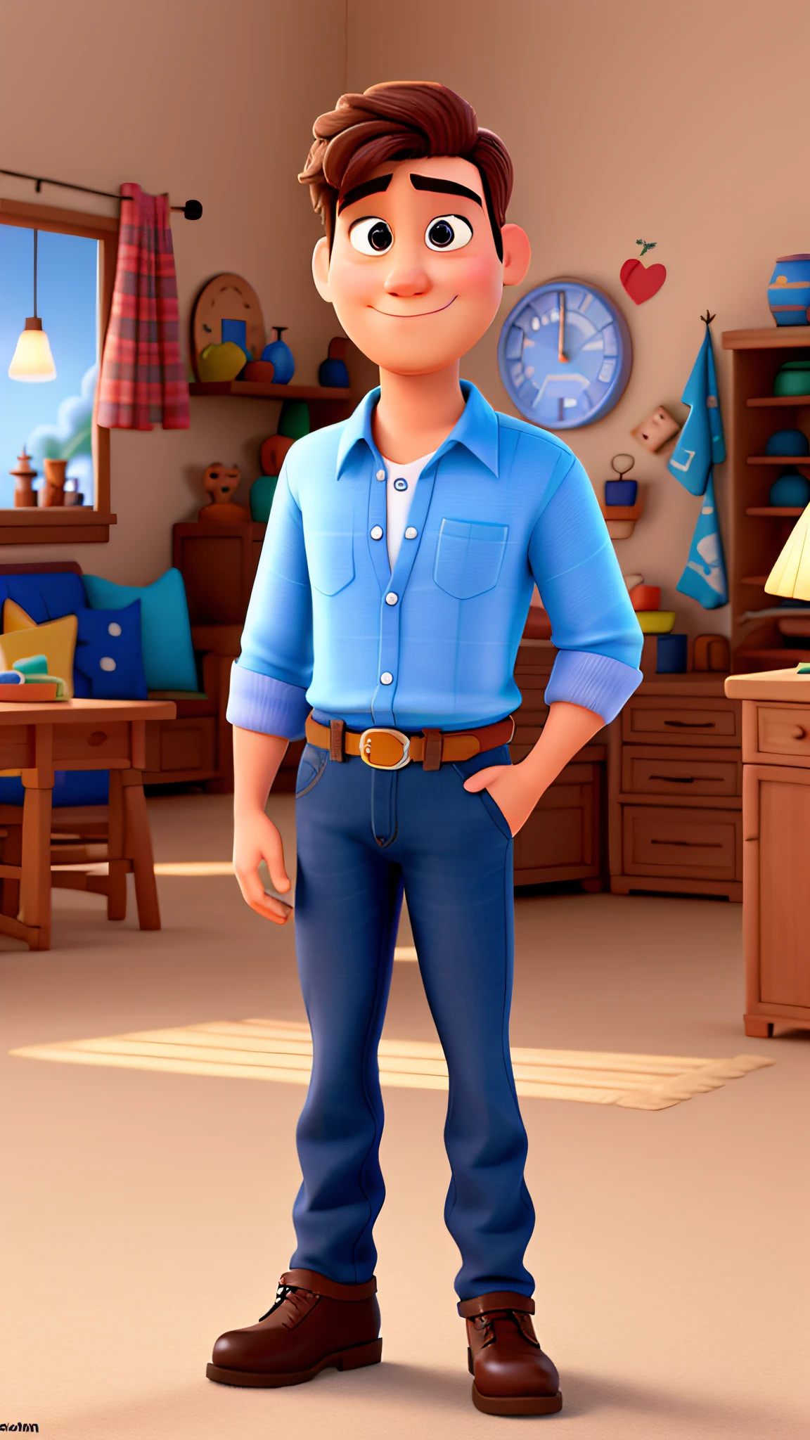 Um homem estilo disney pixar alta qualidade, melhor qualidade