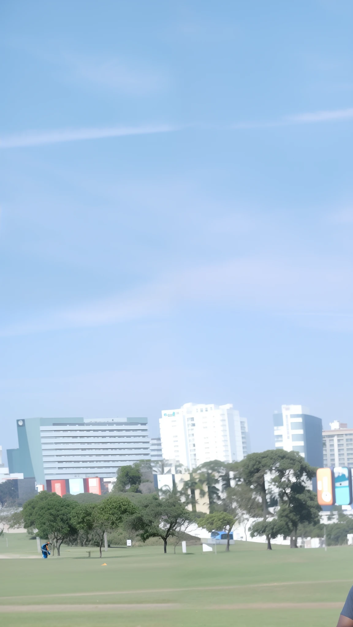 There's a man in an orange shirt and hat taking a selfie, wearing sunglasses and a cap, wearing oakley sunglasses, selfie shot straight on angle, ross bronzeado, Fotografia selfie 8k, with neon visor, inspirado em Nathan Oliveira, com um parque ao fundo, wearing orange sunglasses, Josana Gonzales!!!, ramil sunga, icaro carvalho