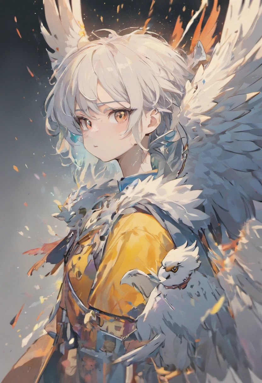 Splash art, a harpy eagle head, ((white background)), piercing eyes, epic Instagram, artstation, splash style of colorful paint, contour, hyperdetailed intricately detailed , unreal engine, fantastical, intricate detail, splash screen, complementary colors, fantasy concept art, 8k resolution, deviantart masterpiece, oil painting, heavy strokes, paint dripping, splash arts