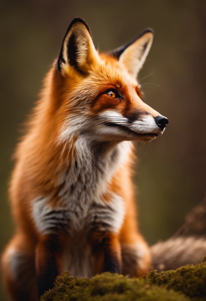 Portrait of a red fox