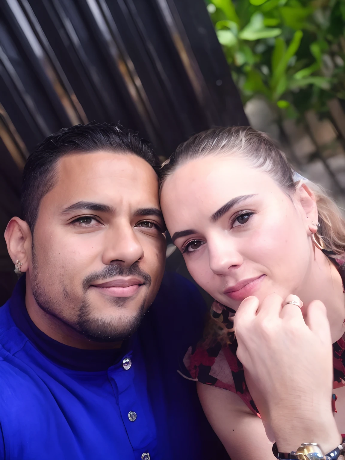 there is a man and woman posing for a picture together, Directed by: Nandor Soldier, imagem de qualidade muito baixa, Fotografia selfie 8k, Foto realista, imagem de perfil, In Sao Paulo, Ronaldo Nazario Fenomeno, david rios ferreira, 1614572159, par, Retrato tirado 8 K, Lovely couple