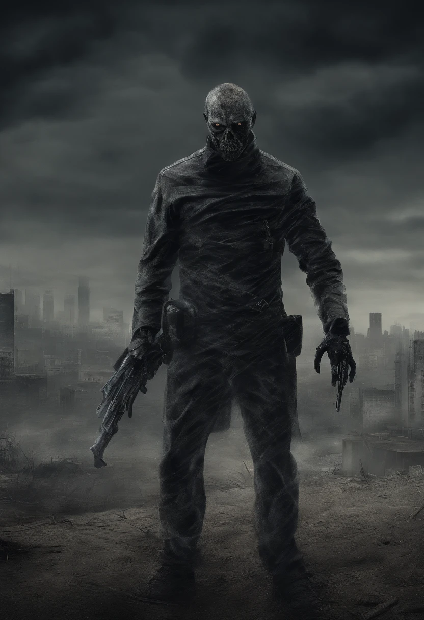 make some 4K animation character, sao 4 pessoas, a ver um jogo de futebol na tv, enquanto bebem umas cervejas, in an apocalyptic cecenary