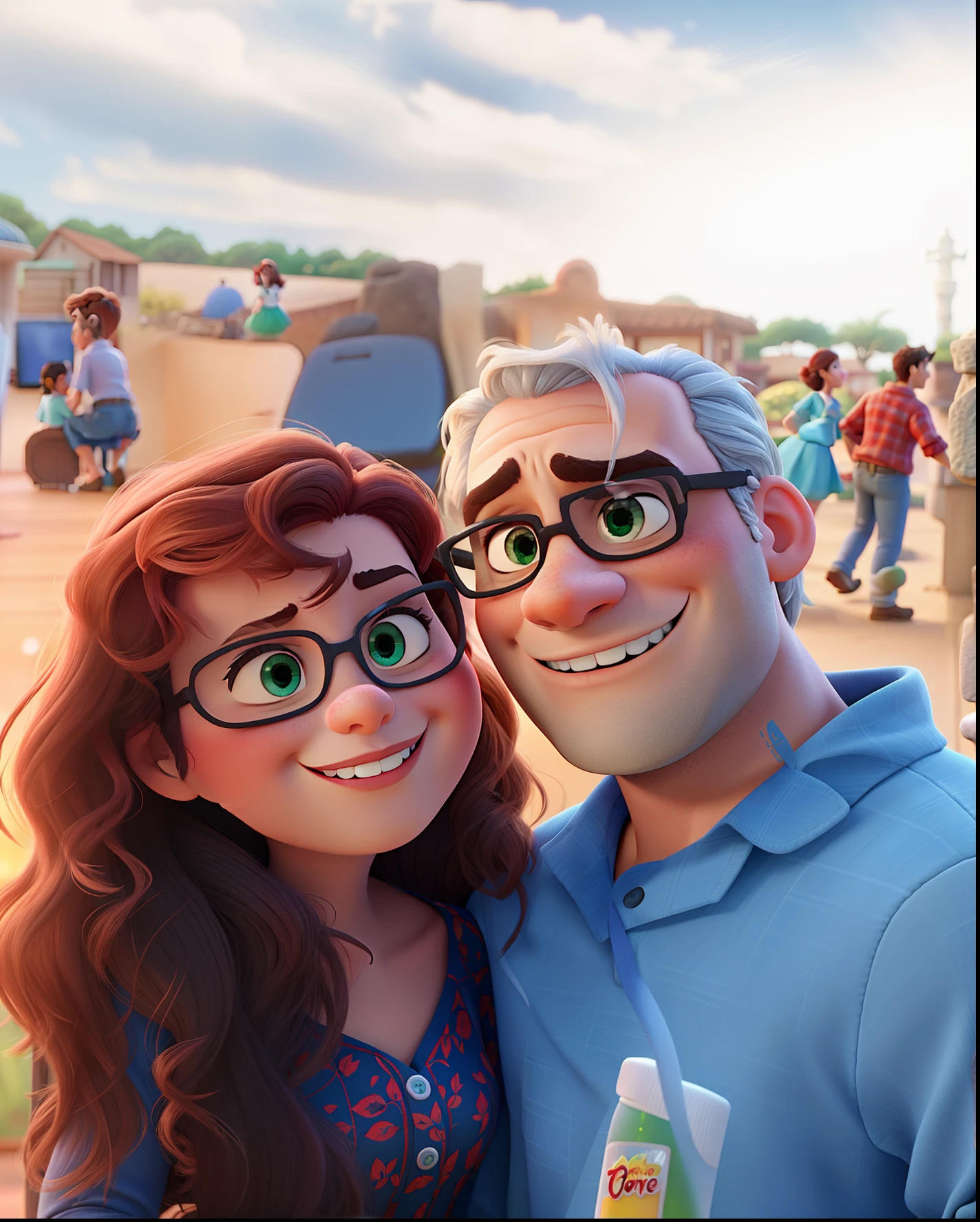 romantic couple, igual aos filmes Disney Pixar