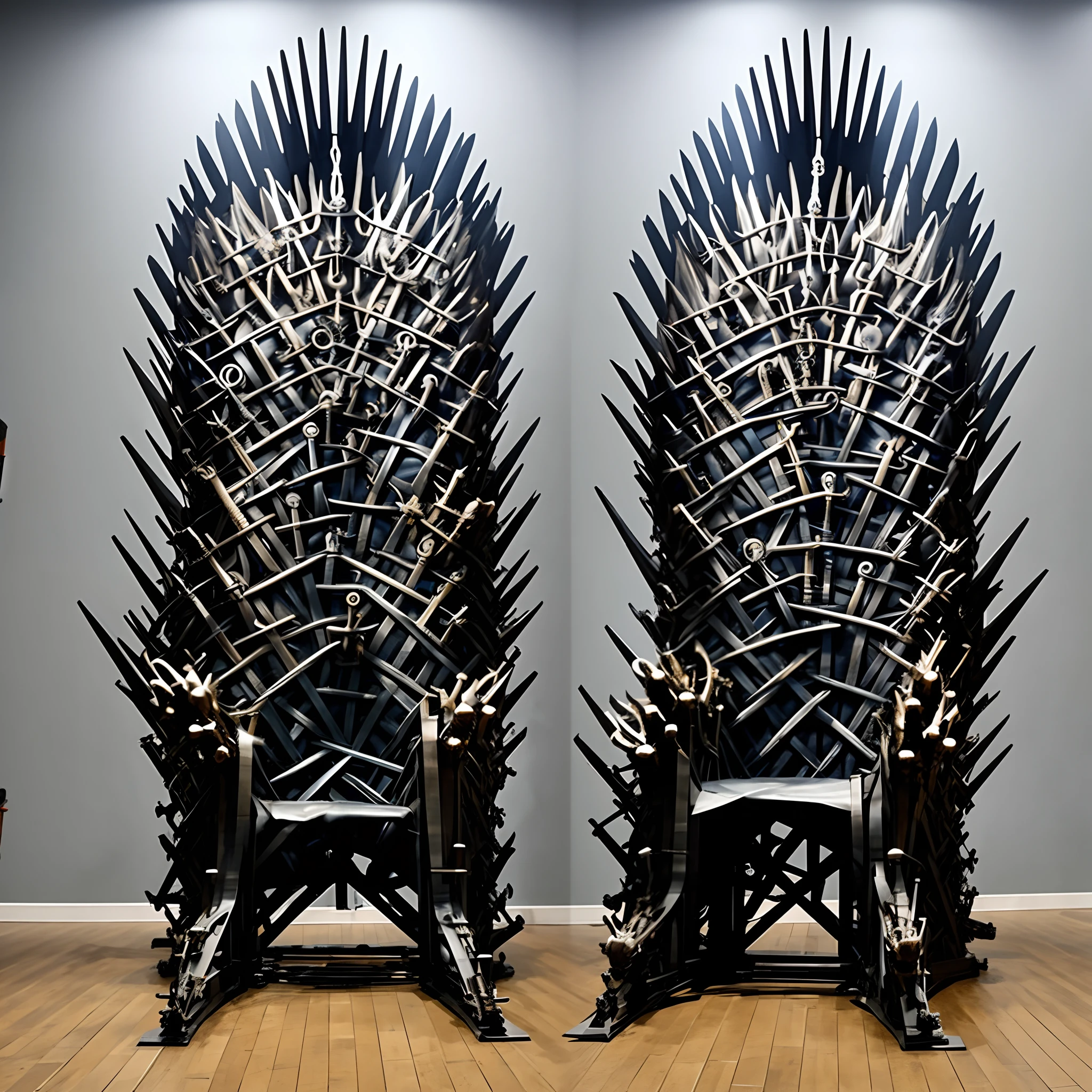 Create the Iron Throne Made with Bicycles and Bicycle Parts, inspirado em game of thrones