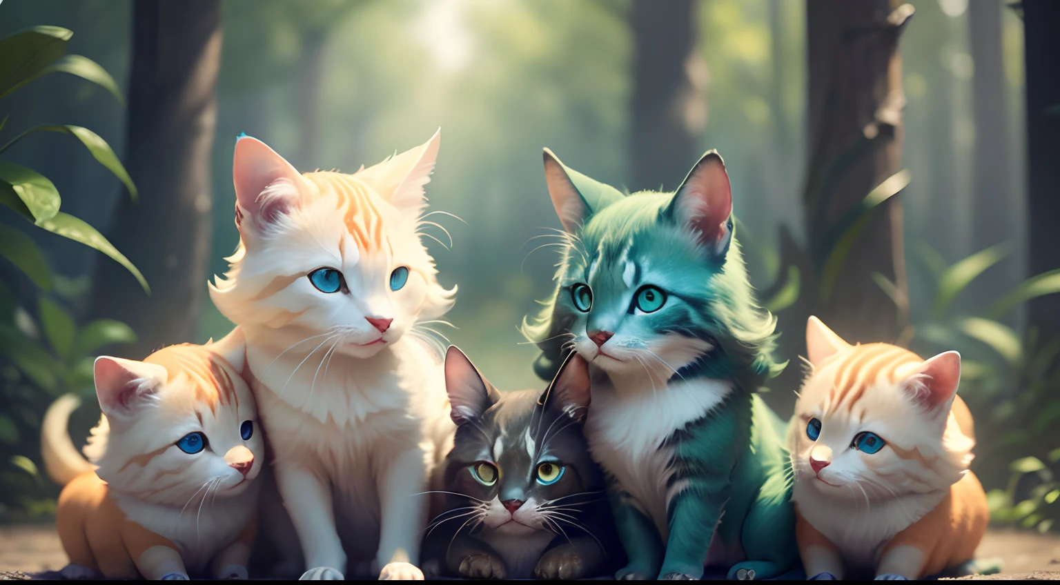 Foto muy detallada, Crisp Details, realista, 4k, Foto RAW, Children, animales, De color, alegre, Caprichoso, Cuento de hadas, encantador, magica, Imaginativo, Vibrante, Lindo, frisky.