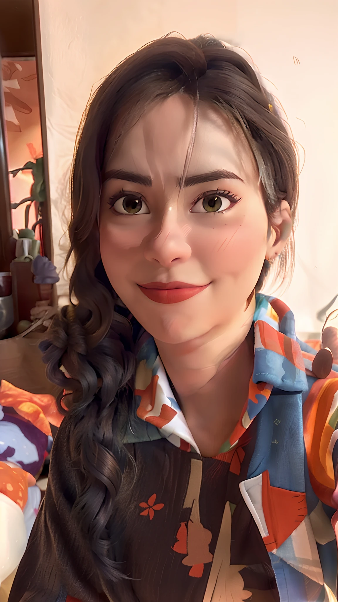 there is a woman taking a selfie with her cell phone, Directed by: Nandor Soldier, by Gina Pellón, imagem de perfil, inspired by Verónica Ruiz de Velasco, inspirado em Maria Helena Vieira da Silva, inspired by Gina Pellón, by Maria Helena Vieira da Silva, by Amelia Peláez