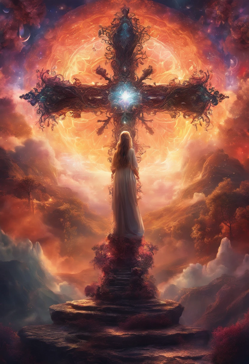 chies,Virgin,crosses, There is bright light, wallpaper art, ultra HD wallpaper