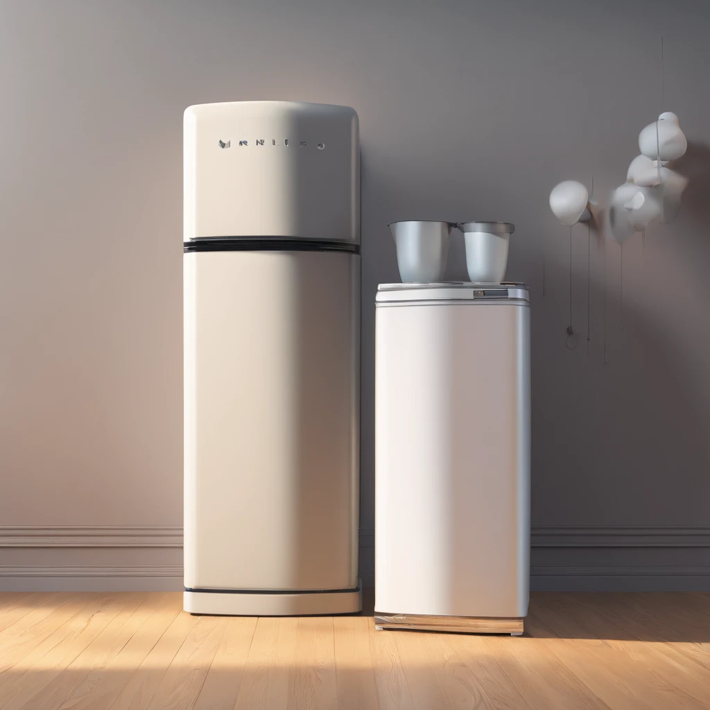 Transform this photo into a Disney-style 3D animation, keeping the same characteristics of the person and the scenery of the photo, remembering that in the photo there is a young man wearing dark gray glasses, wearing a black blouse with a beige collar in the background. a scene of a wall with cement plaster and on the right we have the side of a refrigerator with milk cartons on top of it.