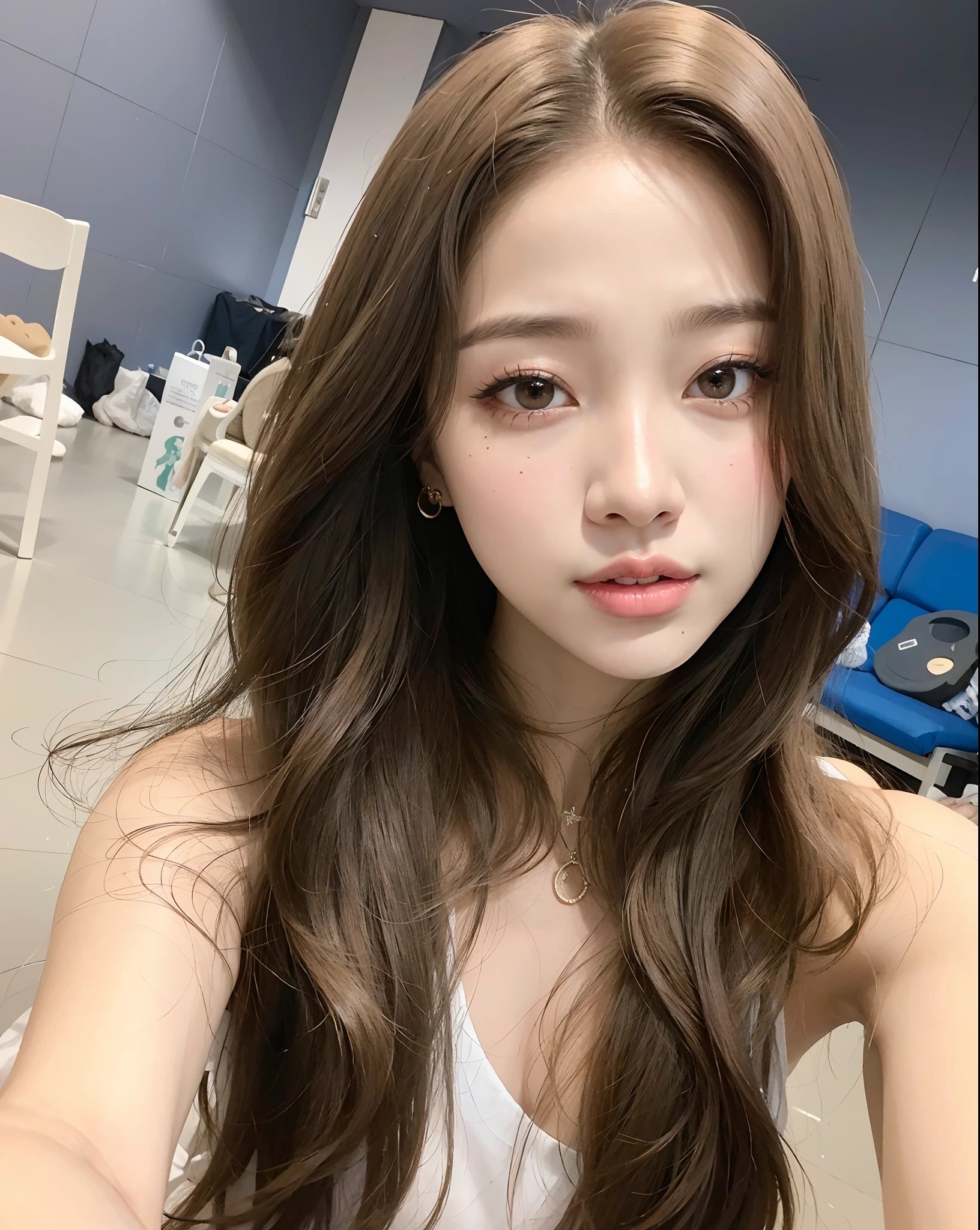 Araffe com cabelo longo e um top branco posando para uma foto, tzuyu de duas vezes, Ulzzang, Jaeyeon Nam, Lalisa Manobal, jennie blackpink, Heonhwa Choe, Parque Ji-min, Parque Roseanne do Blackpink, Portrait of female Korean idol, Mulher sul-coreana bonita, 韓国アイドル, meninana