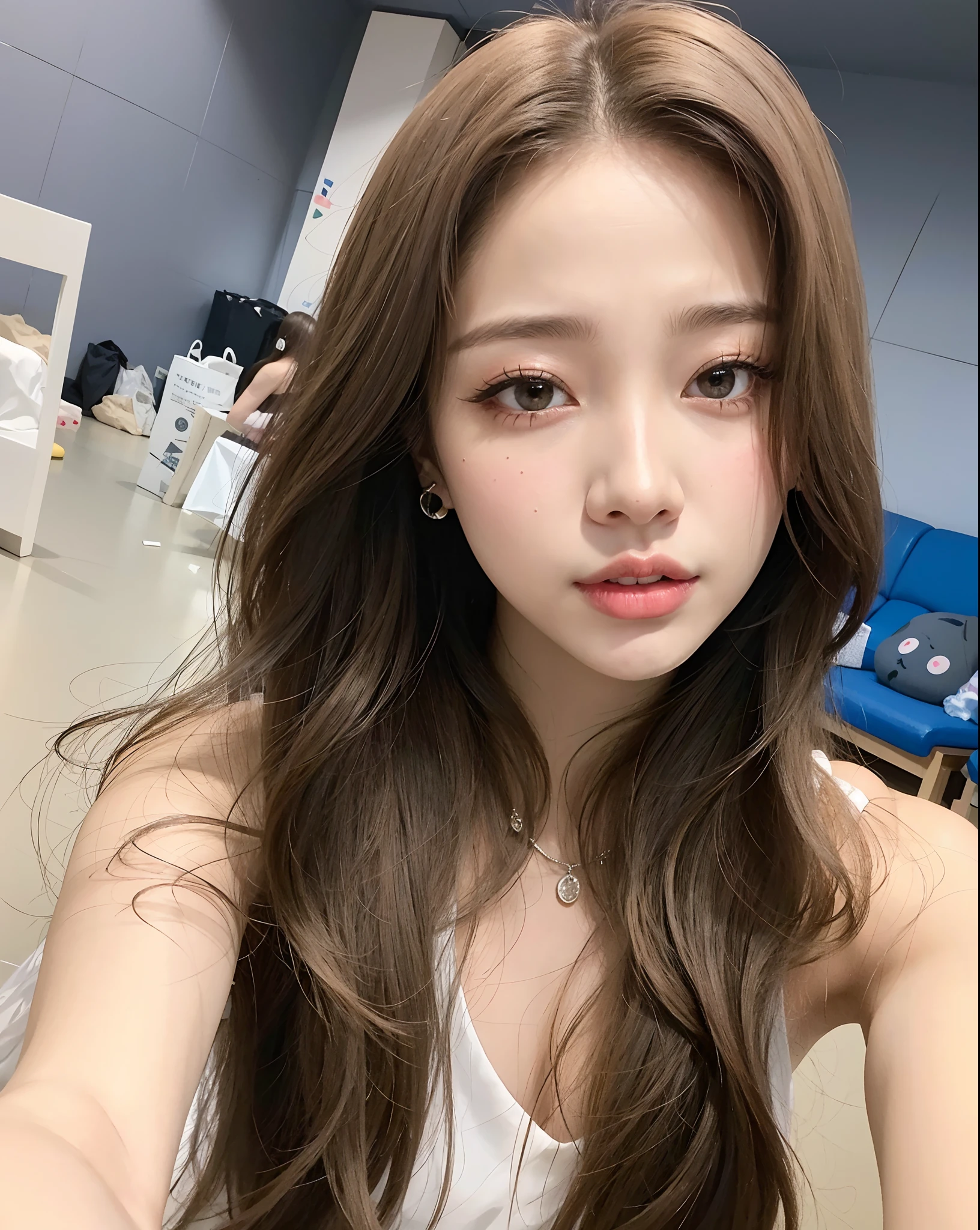 Araffe com cabelo longo e um top branco posando para uma foto, tzuyu de duas vezes, Ulzzang, Jaeyeon Nam, Lalisa Manobal, jennie blackpink, Heonhwa Choe, Parque Ji-min, Parque Roseanne do Blackpink, Portrait of female Korean idol, Mulher sul-coreana bonita, 韓国アイドル, meninana