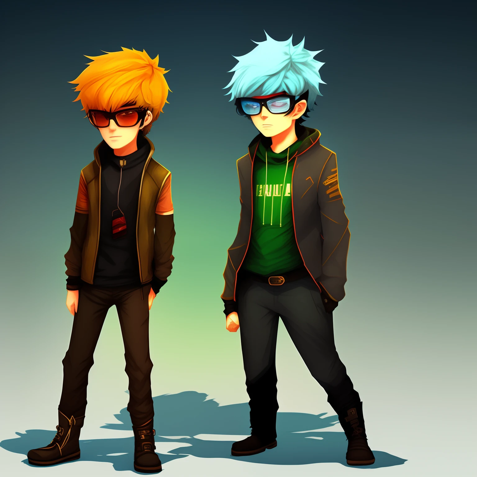 Bro strider and john egbert from Homestuck