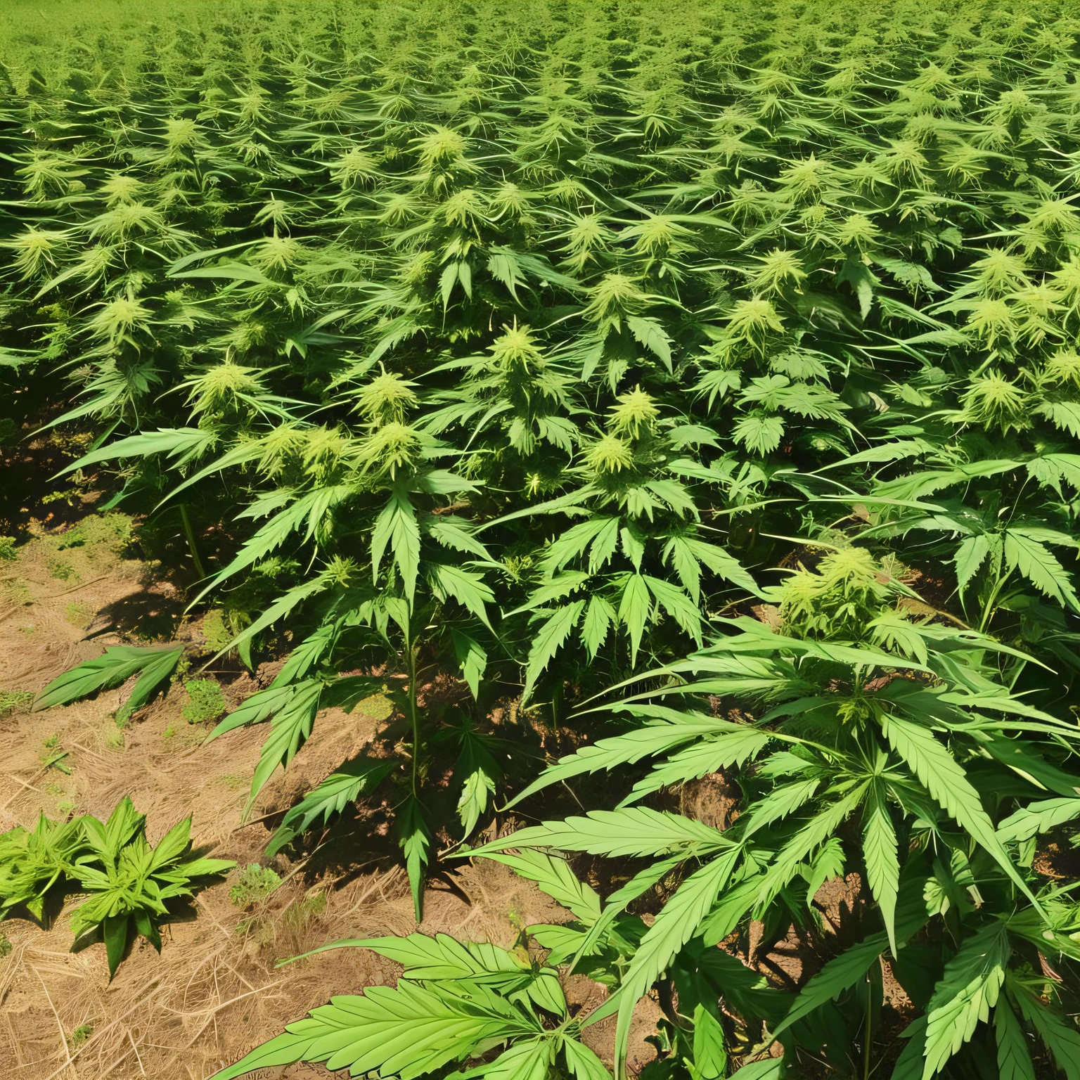 A good harvest of cannabis