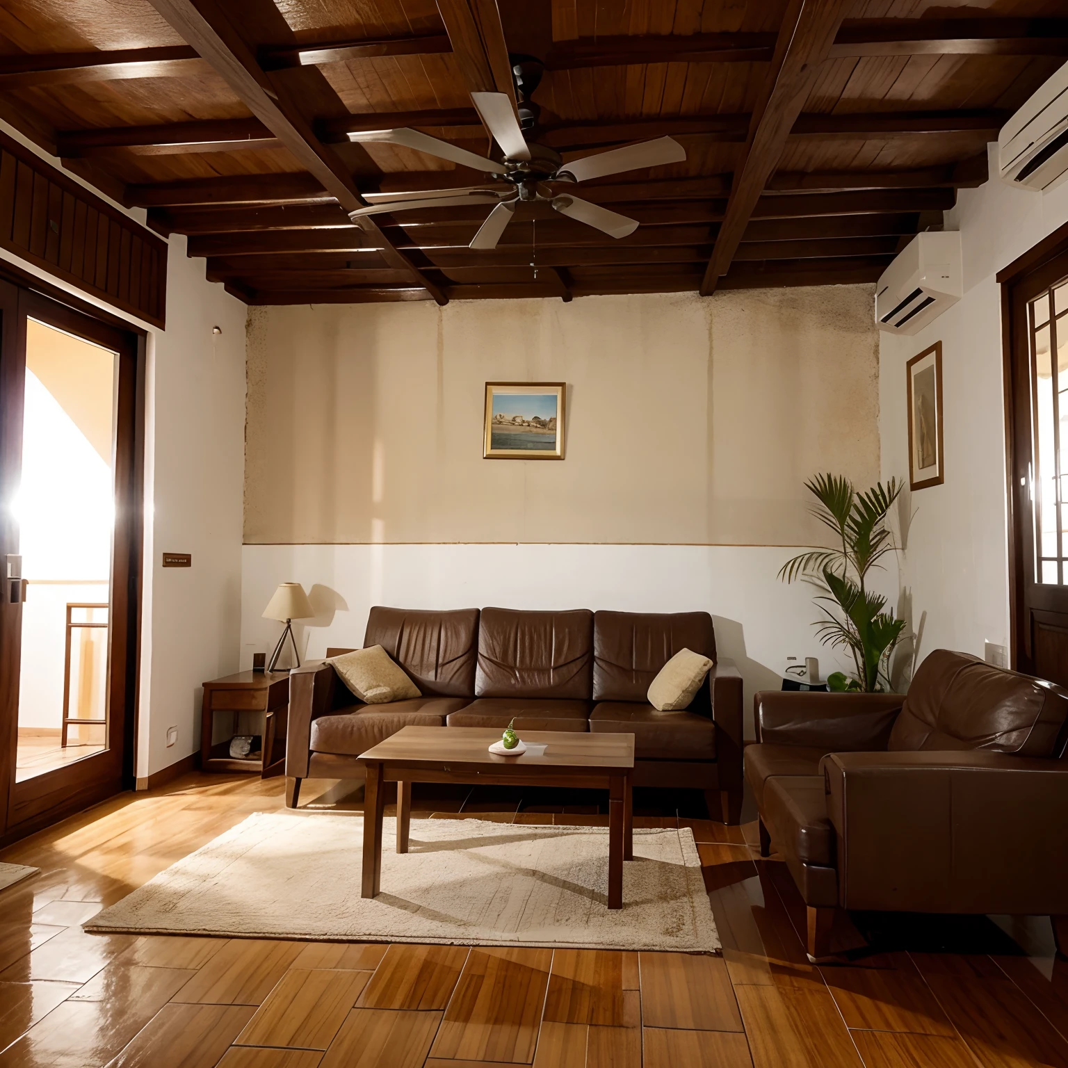 Casa pequena, antiga e simples