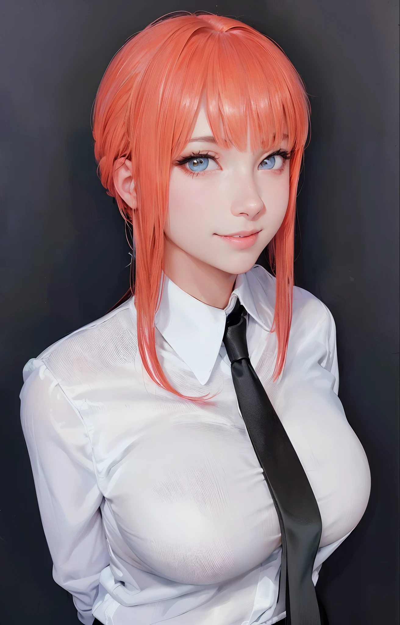 ((Best Quality, 8K, Masterpiece: 1.3)), Focus Clear: 1.2, Top quality, high image quality, masterpiece, photo realistic, blurry background, smile (((beautiful eyes, huge breast, focus breast, look at viewer)))