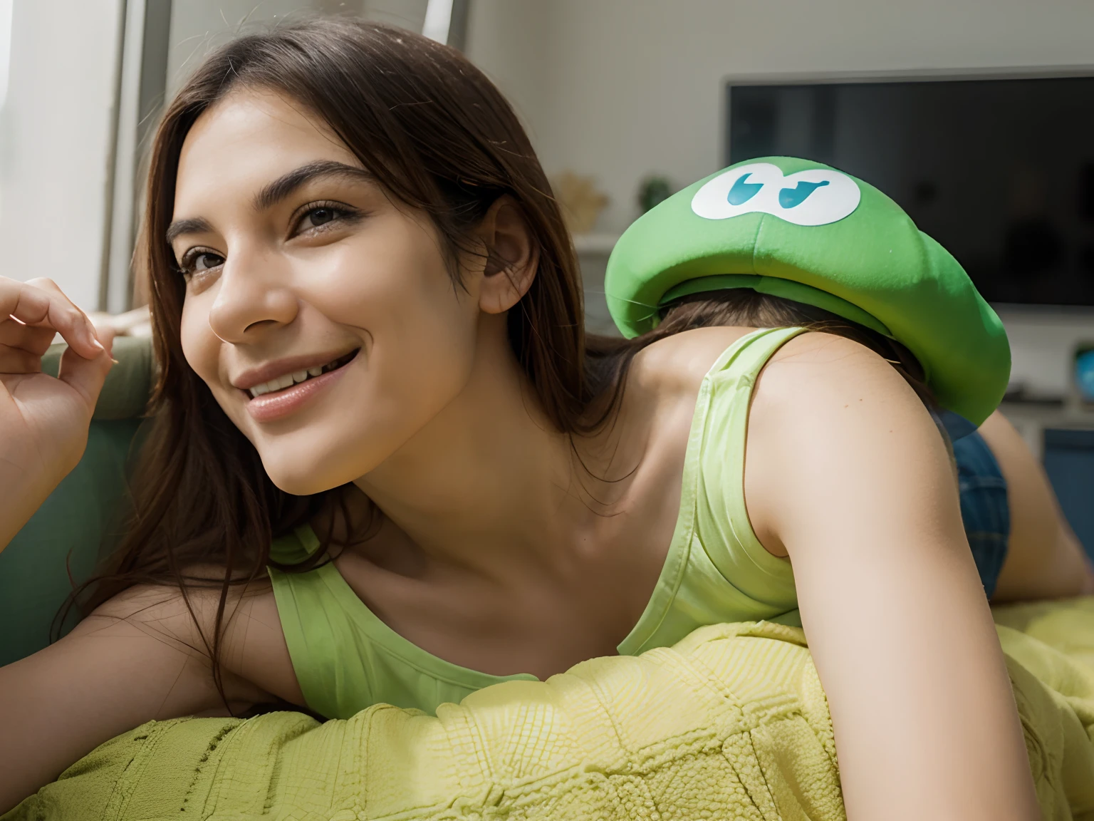 Luigi, realista, super mario, sorridente