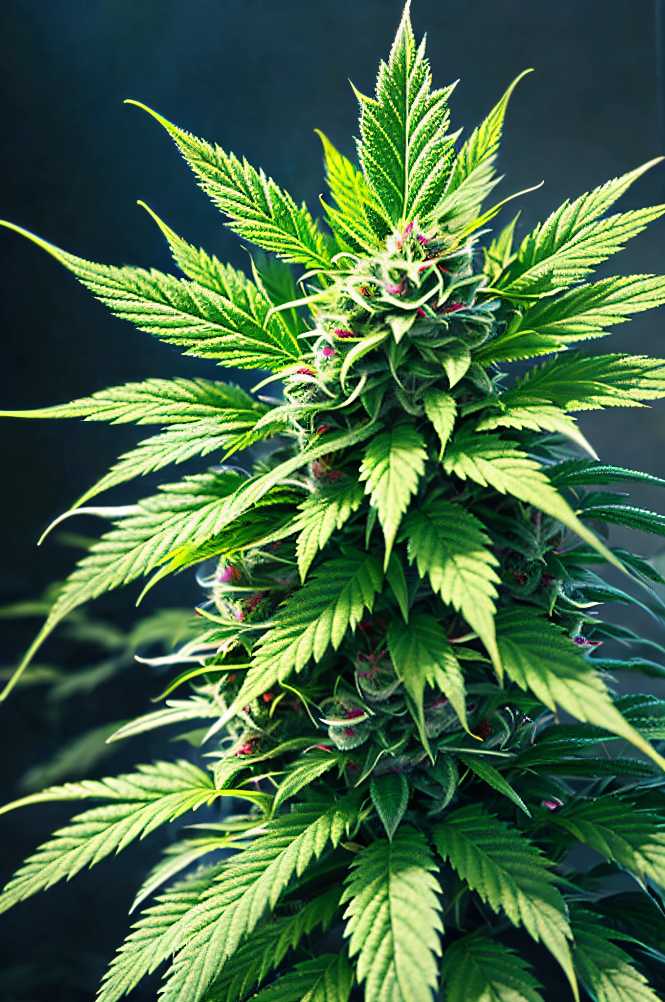 marijuana bud as a plant