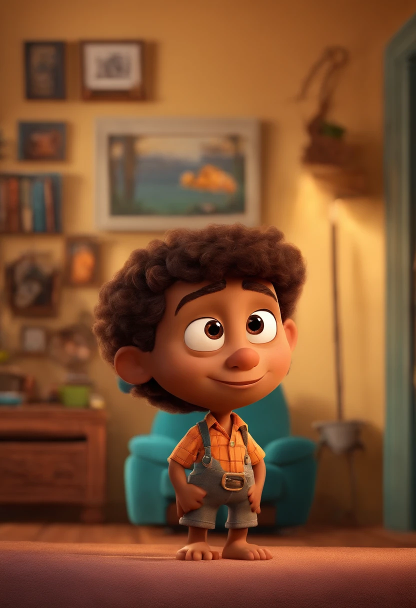 Homem de pele marrom de 30 anos,olhos castanhos ,filme eu amo Cu 2023 estilo filmes Pixar, Com nome "O Incrivel Fabricio", poster, with credits