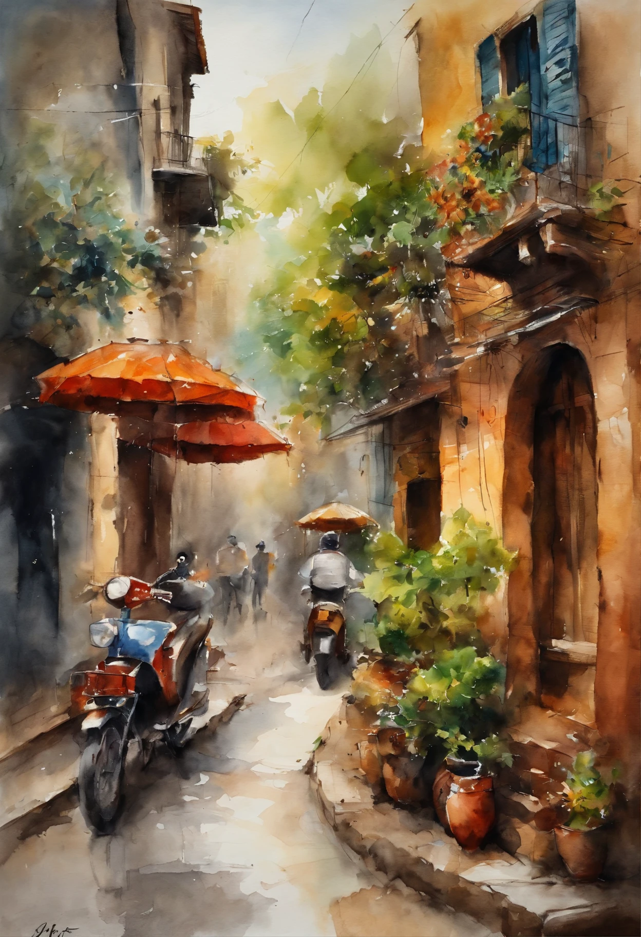 best quality, masutepiece, 超A high resolution, (fotos realistas:1.4), Surrealismo, Semelhante a um sonho,FusionArt,rua em HaNoi no fundo