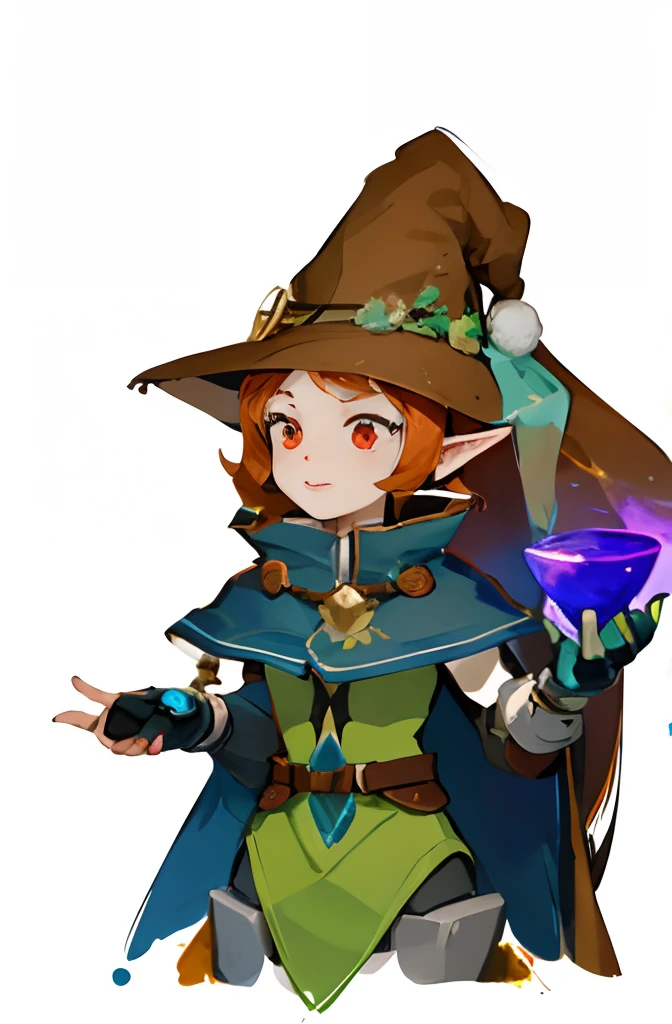 Close-up of a cartoon character holding a glass, a young female wizard, closeup portrait of an mage, Female wizard, portrait of a female mage, female mage, mechanized witch girl, young half elf wizard, female mage!, female gnome artificer, The Witch, mage robe based on a toucan, epic mage girl character, rpg character avatar