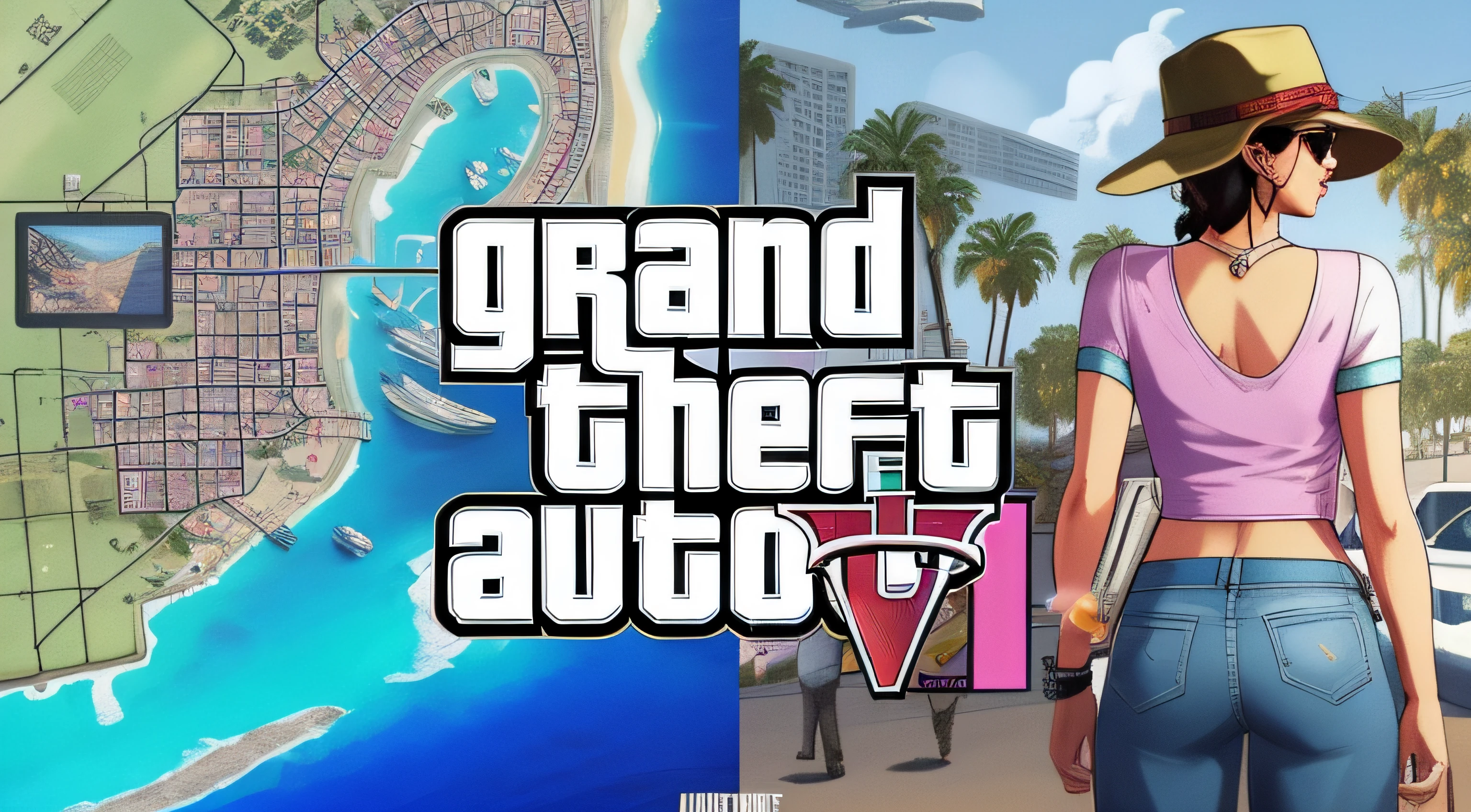 a close up of a person standing in front of a map, gta vi, gta 6 leak, gta 6, gta 6 style, gta 6 gameplay, gta cover, grand theft auto style, gta vice city style, gta v style, gta vice city remastered, gta 5 cover style, gta 5 cover art style, gta art, gta vice city art style