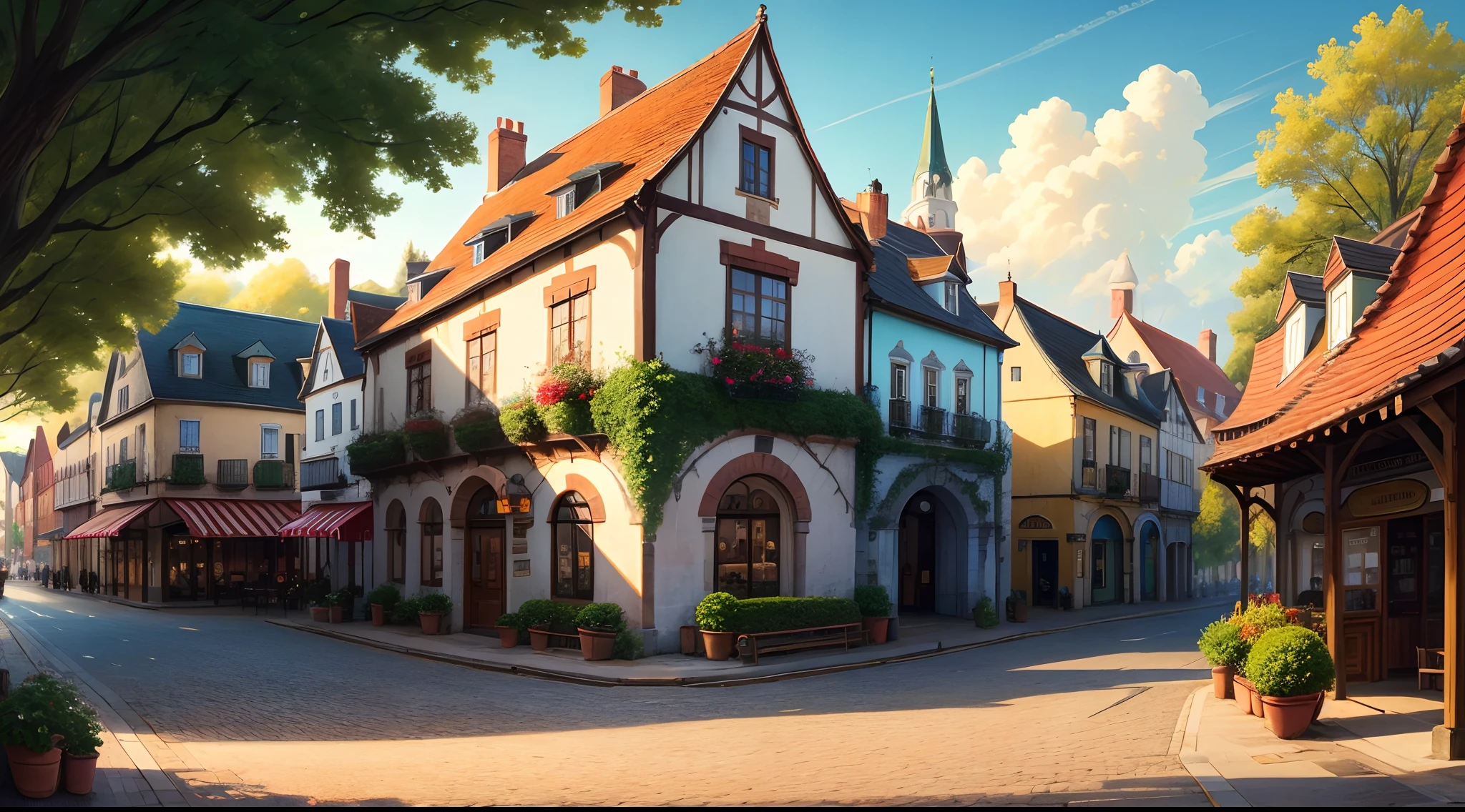 town square