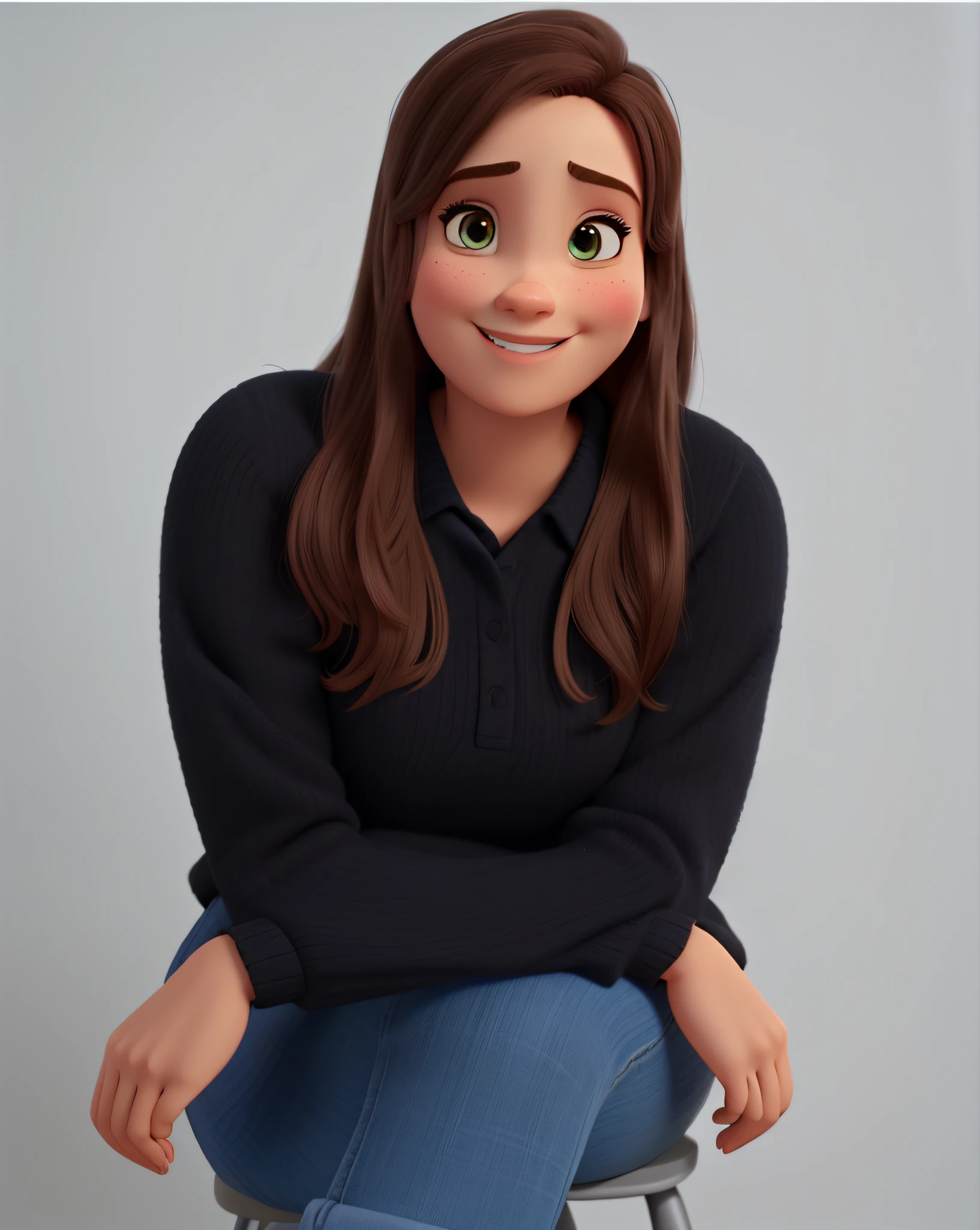 Uma mulher estilo disney pixar, alta qualidade, melhor qualidade