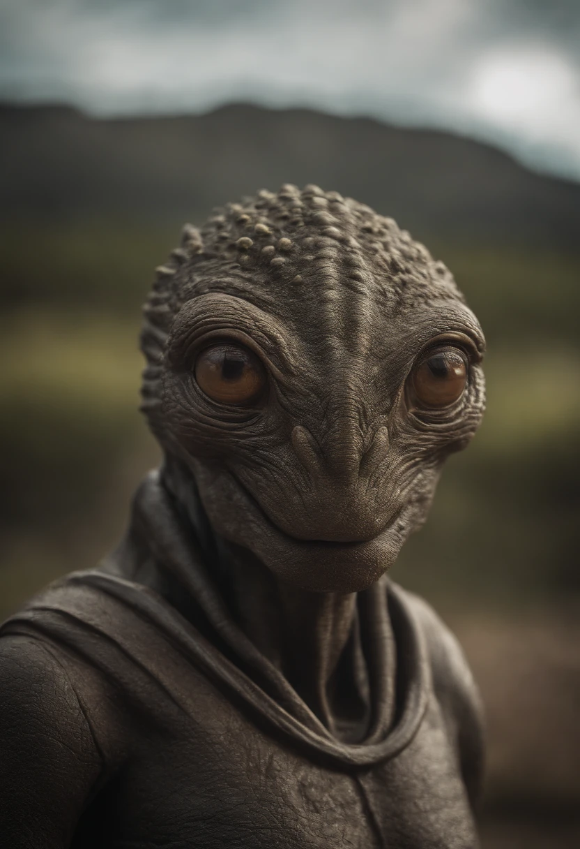 A creature request for Stable Diffusion:

Alien with rounded head, 2 olhos esticados , de cor verde, (best quality,4k,8k,alto,master part:1.2), ultra-detalhado, (Realistic,fotorrealista,photo-realistic:1.37), HDR, UHD, studio lighting, extreme detail description, profissional, vivid colors, Bokeh, [artista conceitual], [scientific fiction], [retrato], [Landscape].