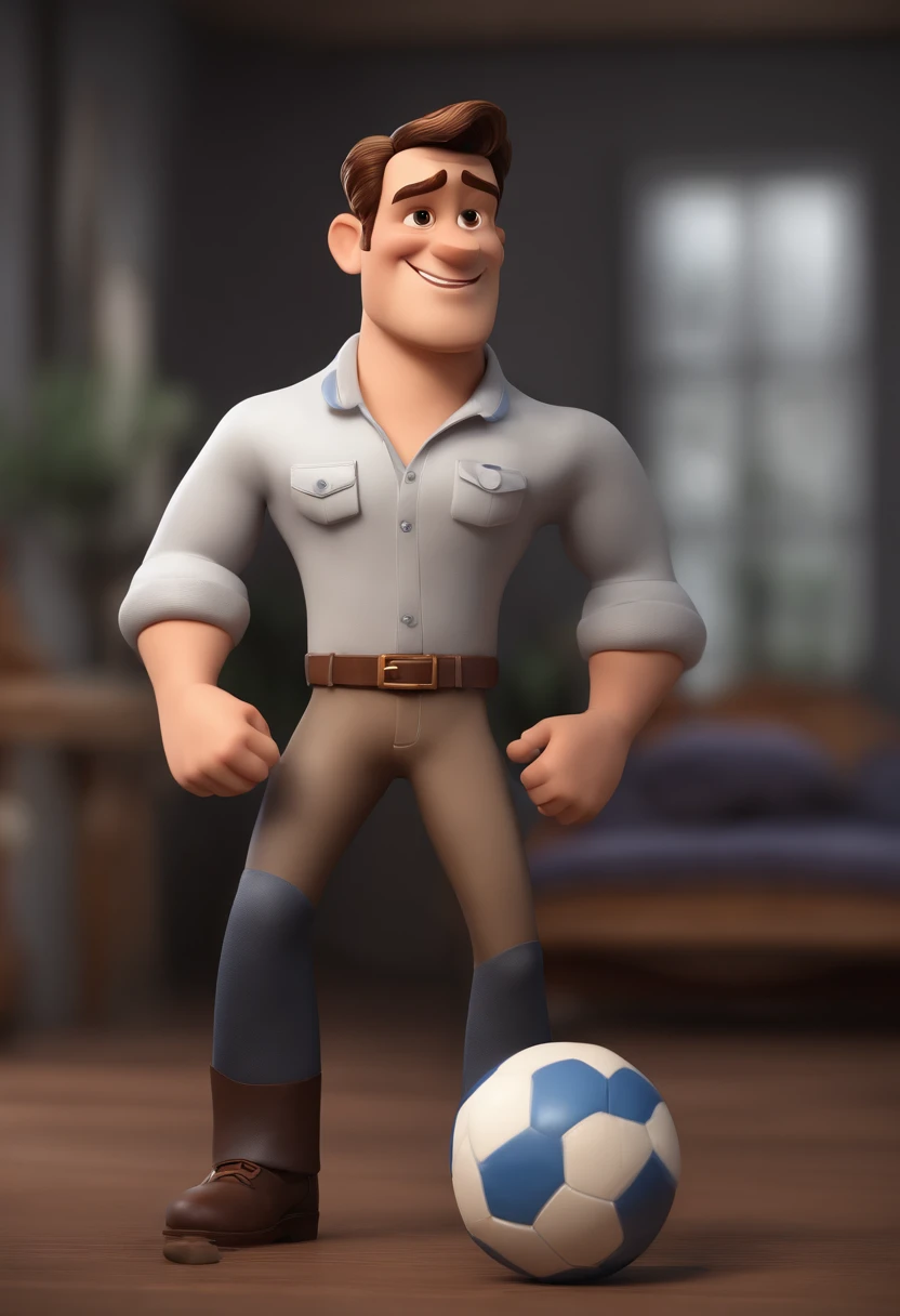 Personagem de desenho animado de um homem uma camisa preta, um personagem animado, Caractere estilizado, animation style rendering, 3D estilizado, Arnold Maya render, 3 d render stylized, toon render keyshot, Personagem 3D, Personagem 3D, 3d rendering stylized, 3 d character render, personagem de desenho animado, Personagem de close up, Pose de personagem, (Estilo Pixar) (master part:1.2) (Bokeh) (best quality) (pele detalhada) (textura detalhada) (8k) (argila) (Cinematic lighting) (foco nítido