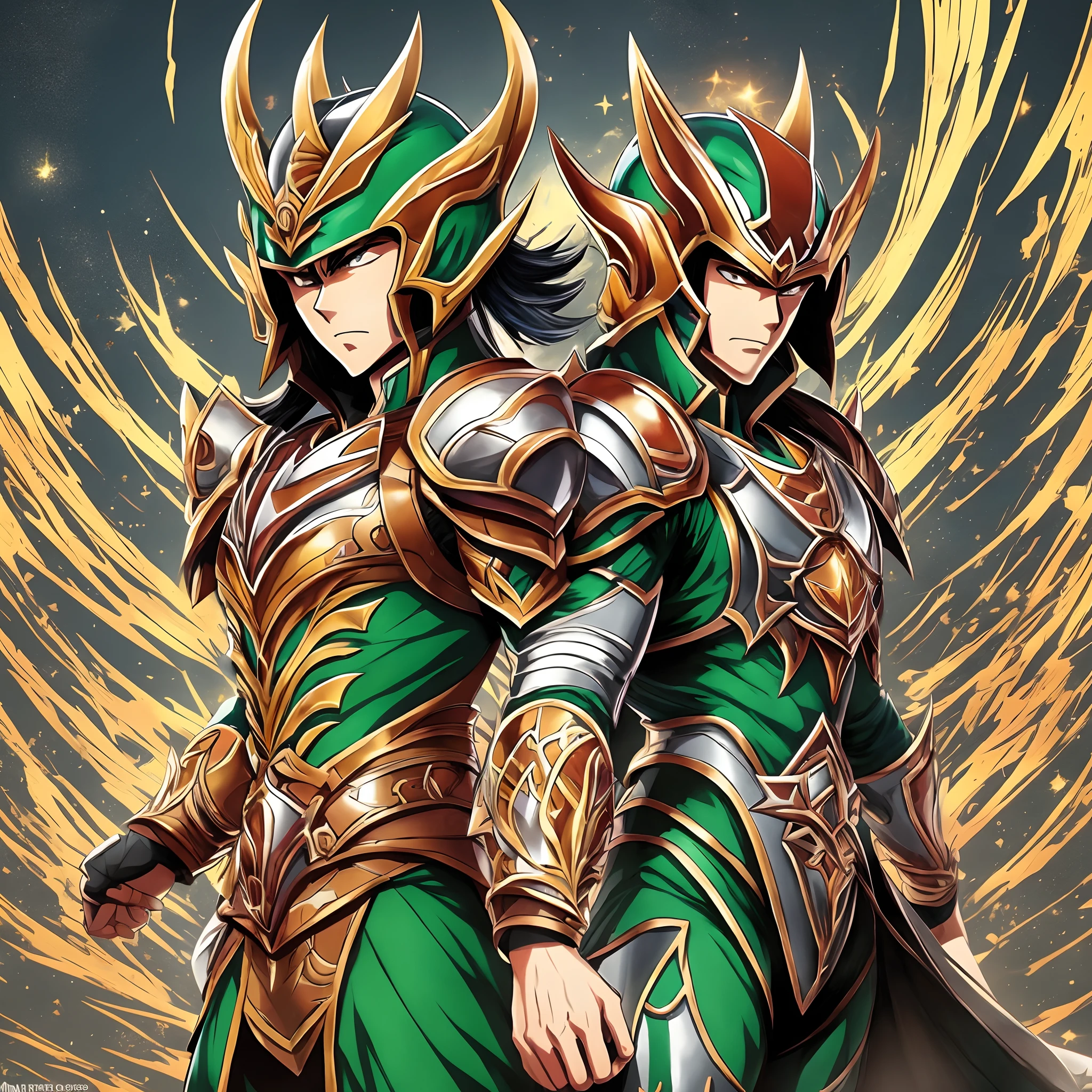 Shiryu caballeros del zodiaco, Caballeros del Zodiaco(Masami Kurumada). dragon knight,warrior in dragon armor, Bronze Dragon Knight((Verde)), sangre, Dragon, 5 picos, cielo estrellado, cosmos, piedras flotando, Apply super realism, 4K resolution, 8K and highest quality. Antecedentes detallados, Obra maestra, La mejor calidad, alta calidad, Altas Resoluciones, absurdos, (Arte de Masami Kurumada:1.2), Anime style, Estilo manga, dibujo a mano, Kinematic, foco nítido, Gran profundidad de campo, Obra maestra, Arte conceptual, tendencias en Artstation, vivid colors, Estilo simplificado, tendencias en Artstation, tendencias en CGSociety, intrincado, colores vibrantes, sombreado suave, simplistic features, acute angles. --auto --s2