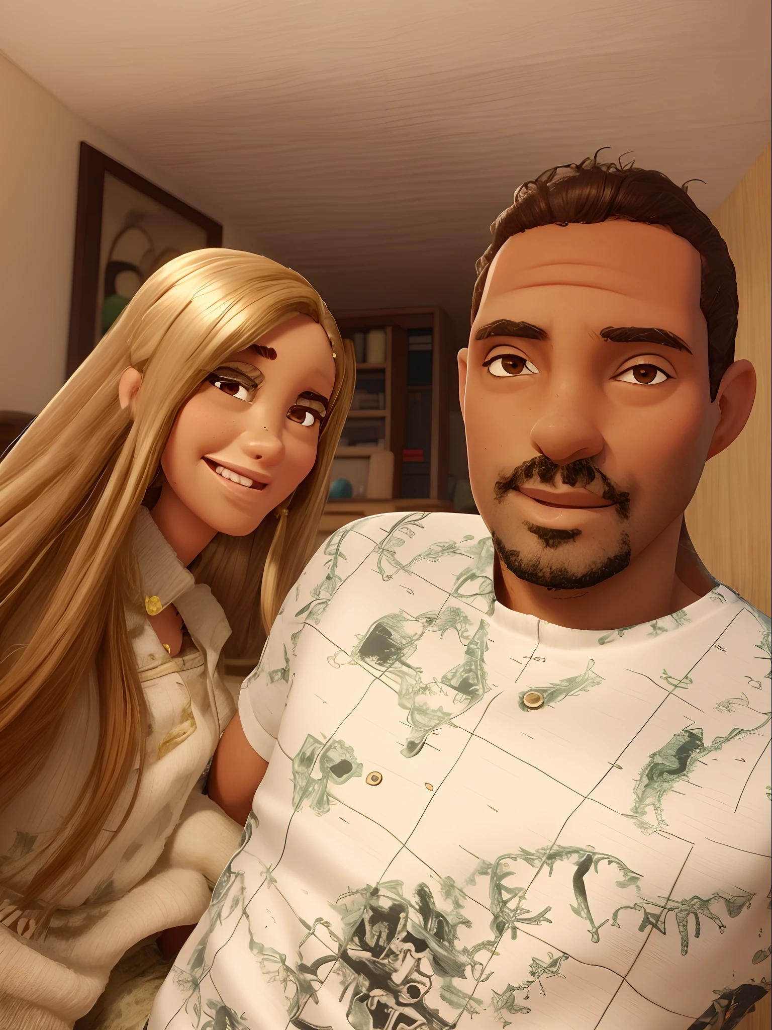 Crie uma imagem estilo disney pixar com base na foto enviada.