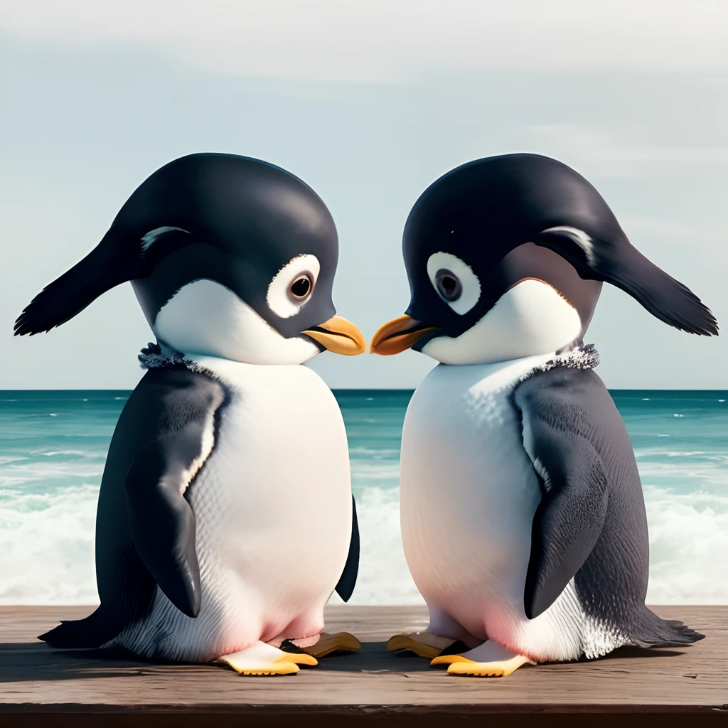 Ghost penguin couple profile pic