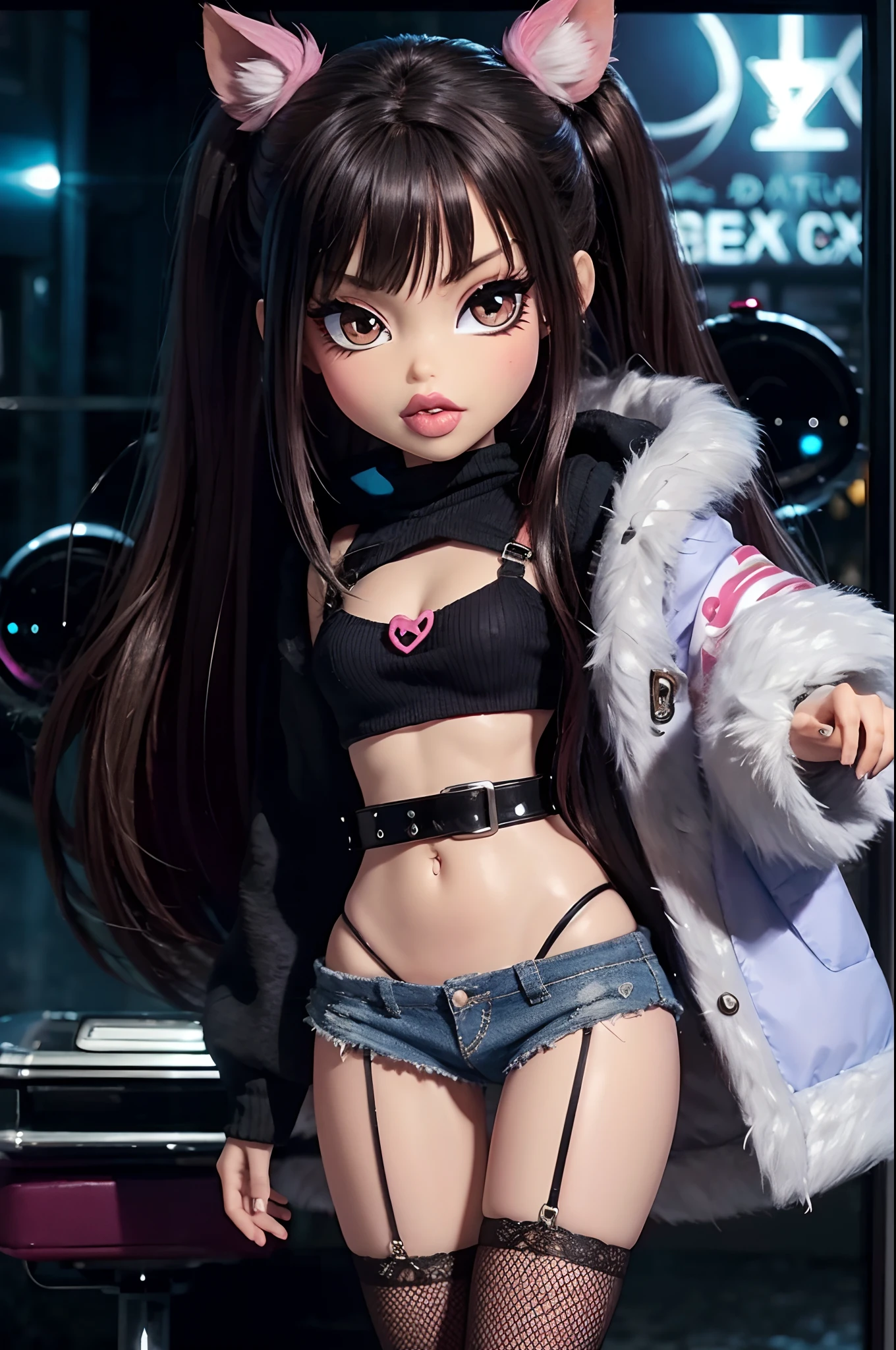 Bratz Doll, bratty, lewd outfit, cozy outfit, dirty panty.