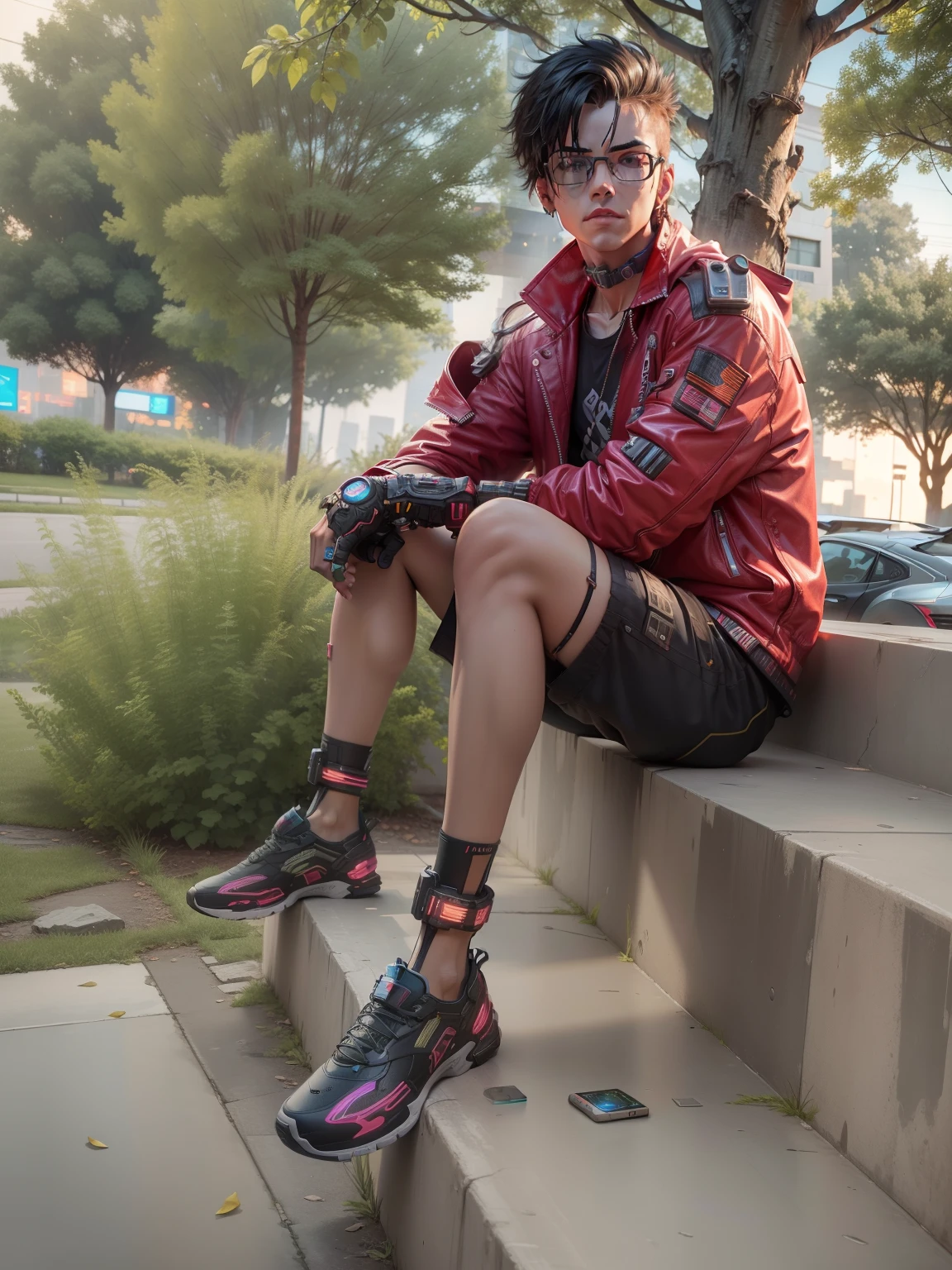 cyberpunk,smartboy,lighting realistic background,8k,u4