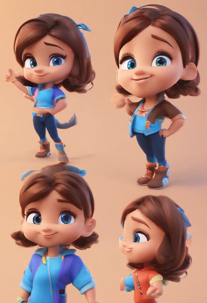 personagem dos desenhos animados de uma mulher, de pele branca, cabelo longo, liso e preto, de olhos castanhos com uma camisa azul, animation character, Caractere estilizado, animation style rendering, 3D estilizado,, 3 d render stylized, toon render keyshot, Personagem 3D, Personagem 3D, 3d rendering stylized, 3 d character render, personagem de desenho animado, nua seios enormes. Pose sexual beijando outra mulher (Estilo Pixar) (master part:1.2) (Bokeh) (melhor qualidade) (pele detalhada) (textura detalhada) (8k) (argila) (Cinematic lighting) (Sharp focus open legs asking for pleasure