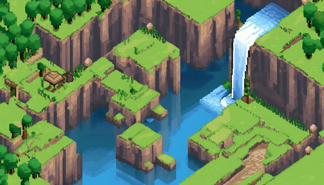 water fall with river,mont,rios,Rochas