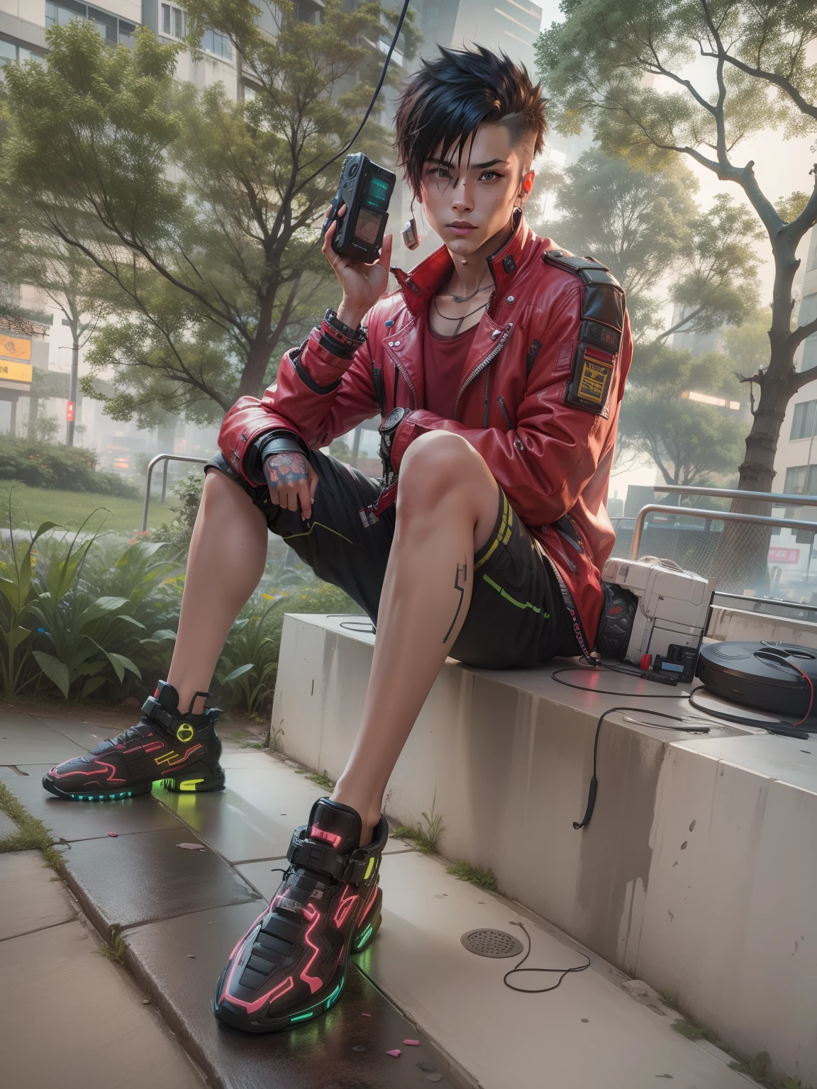 cyberpunk,smartboy,lighting realistic background,8k,u4