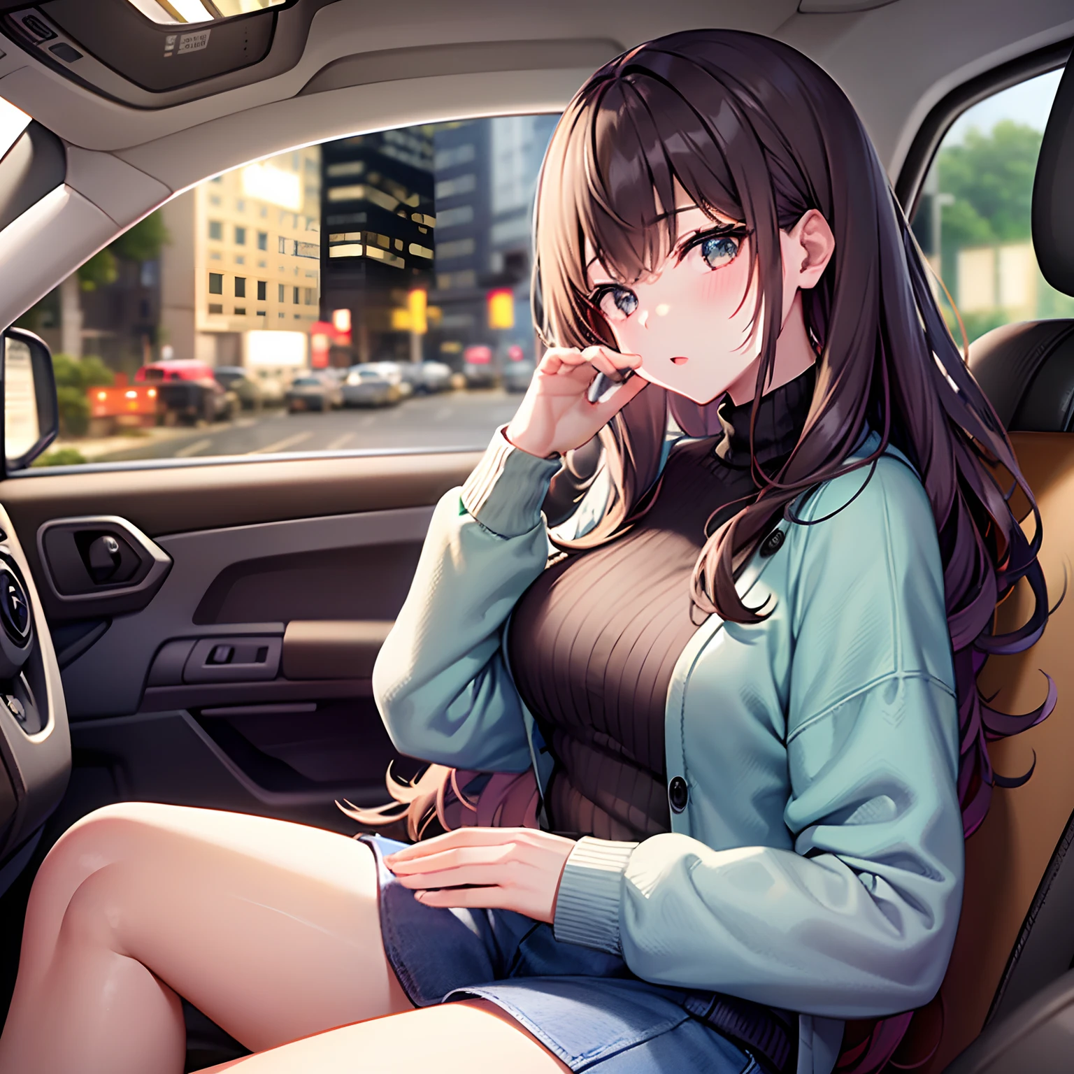{Milf} in a car