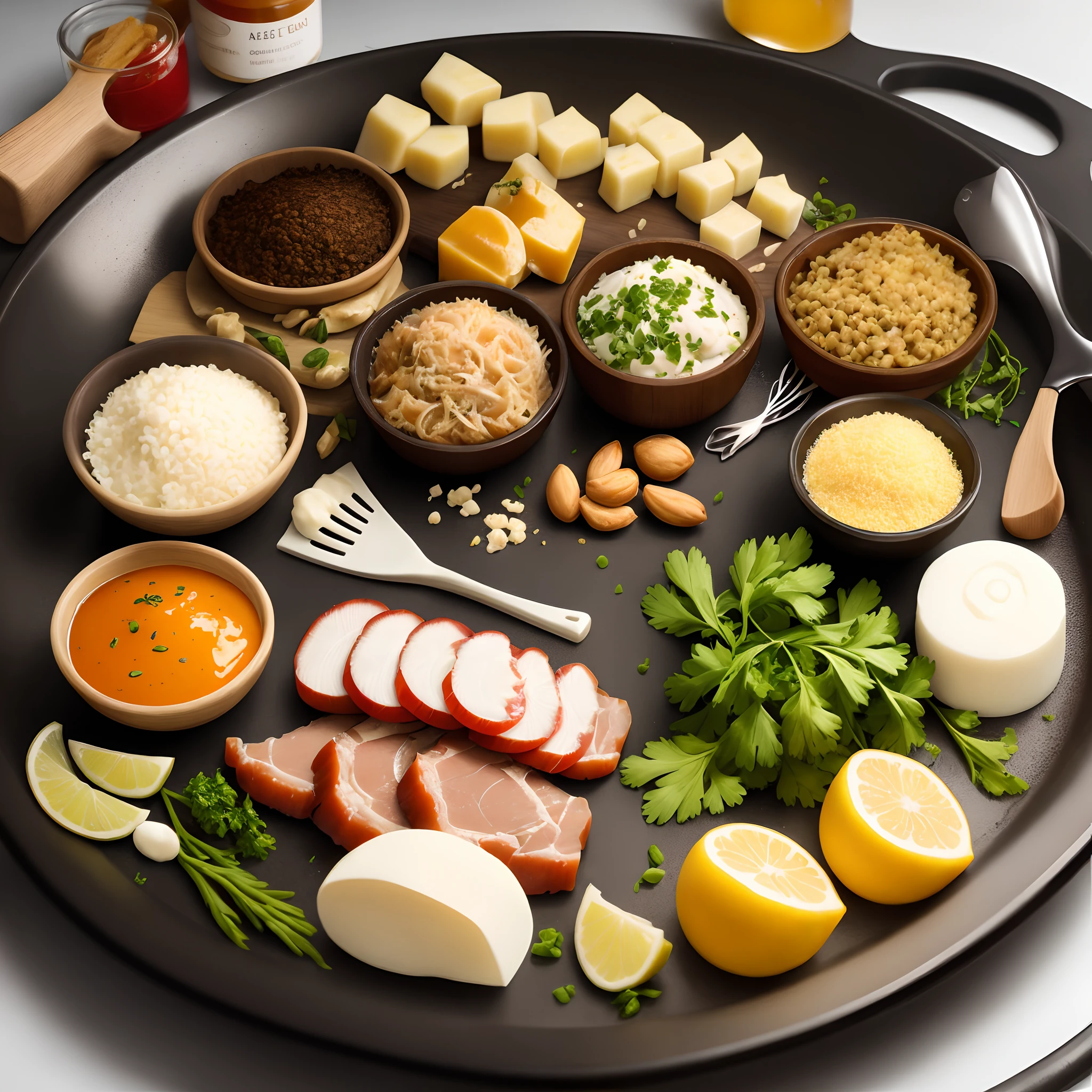Ingredients of confit de canard