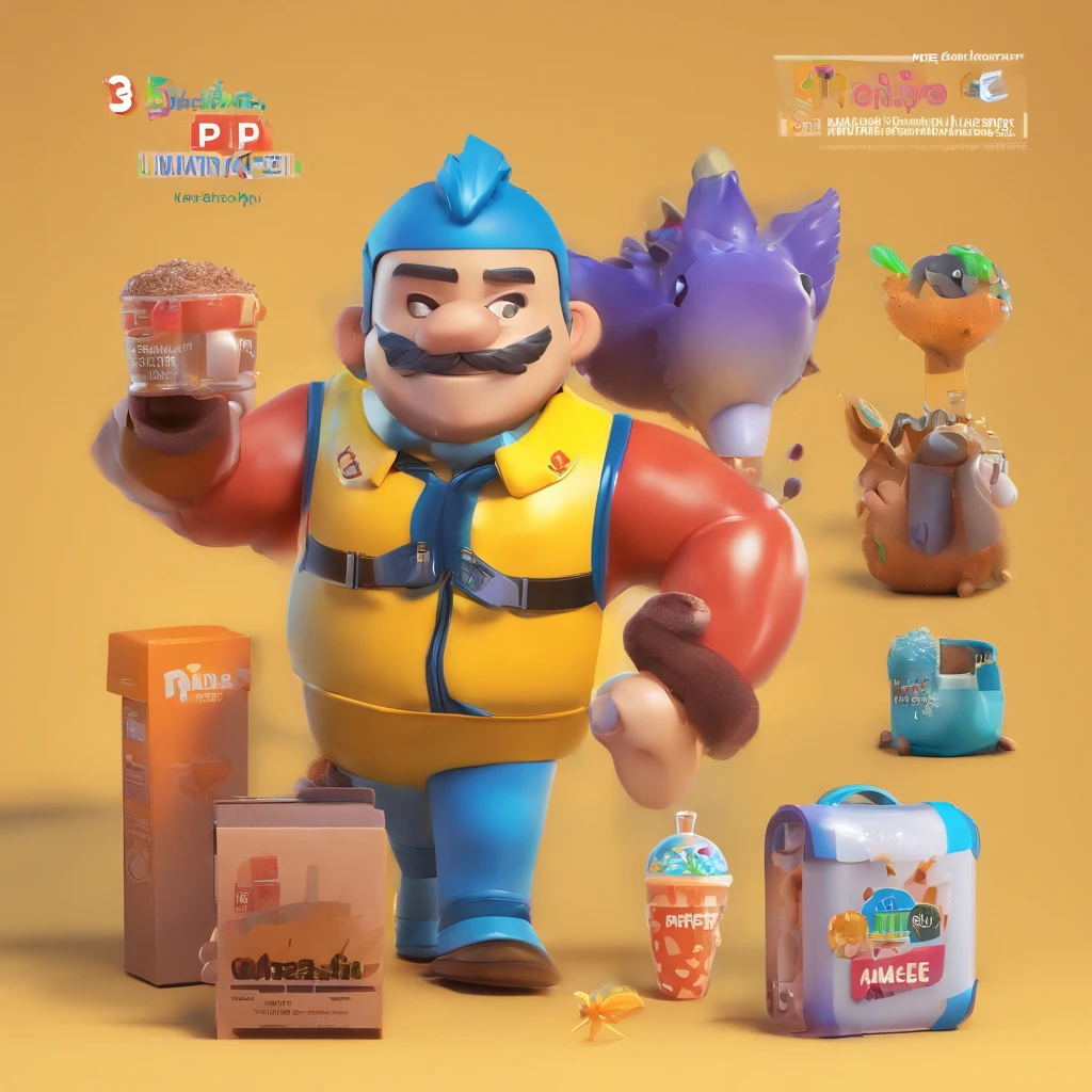 super bonito IP menino por pop mart, olhos brilhantes, camisa amarela, argila, Modelos, um brinquedo de caixa cega, Brilhante e delicado,fundo limpo, Bom brilho, 3D rendering of,best quality