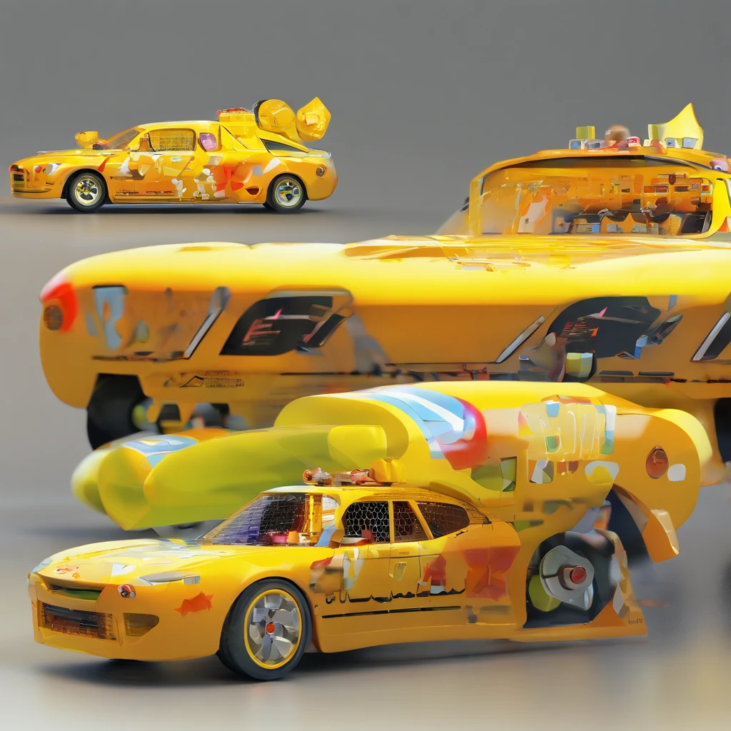 super bonito IP por pop mart, olhos brilhantes, camisa amarela, argila, Modelos, um brinquedo de caixa cega, Brilhante e delicado,fundo limpo, Bom brilho, 3D rendering of,best quality