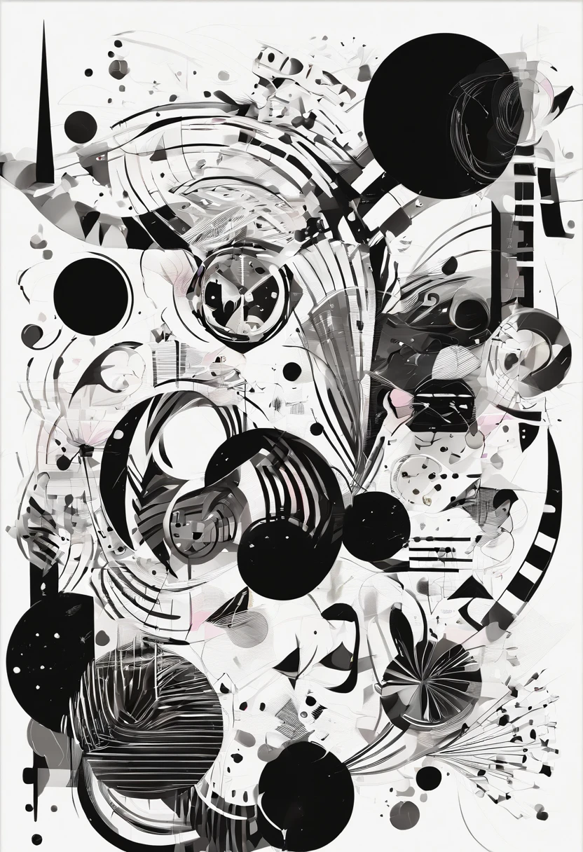 Visualize neutral colors (black and white) with all design elements, including points, lines, planes, shapes, textures and apply them to two-dimensional works. based on the meaning of the song Can't Help Falling in Love by Elvis Presley